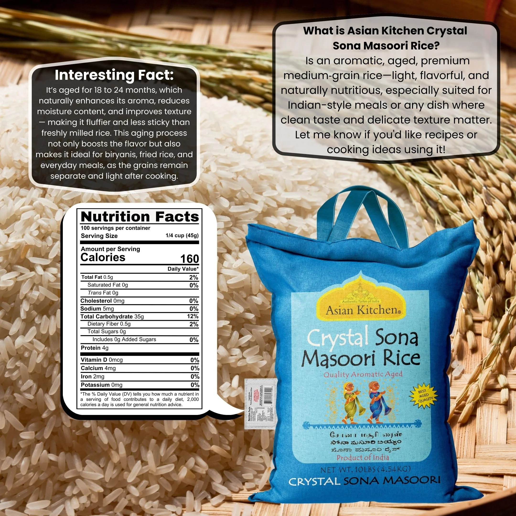 Asian Kitchen Rice Aged {9 Sizes Available} - Image 33