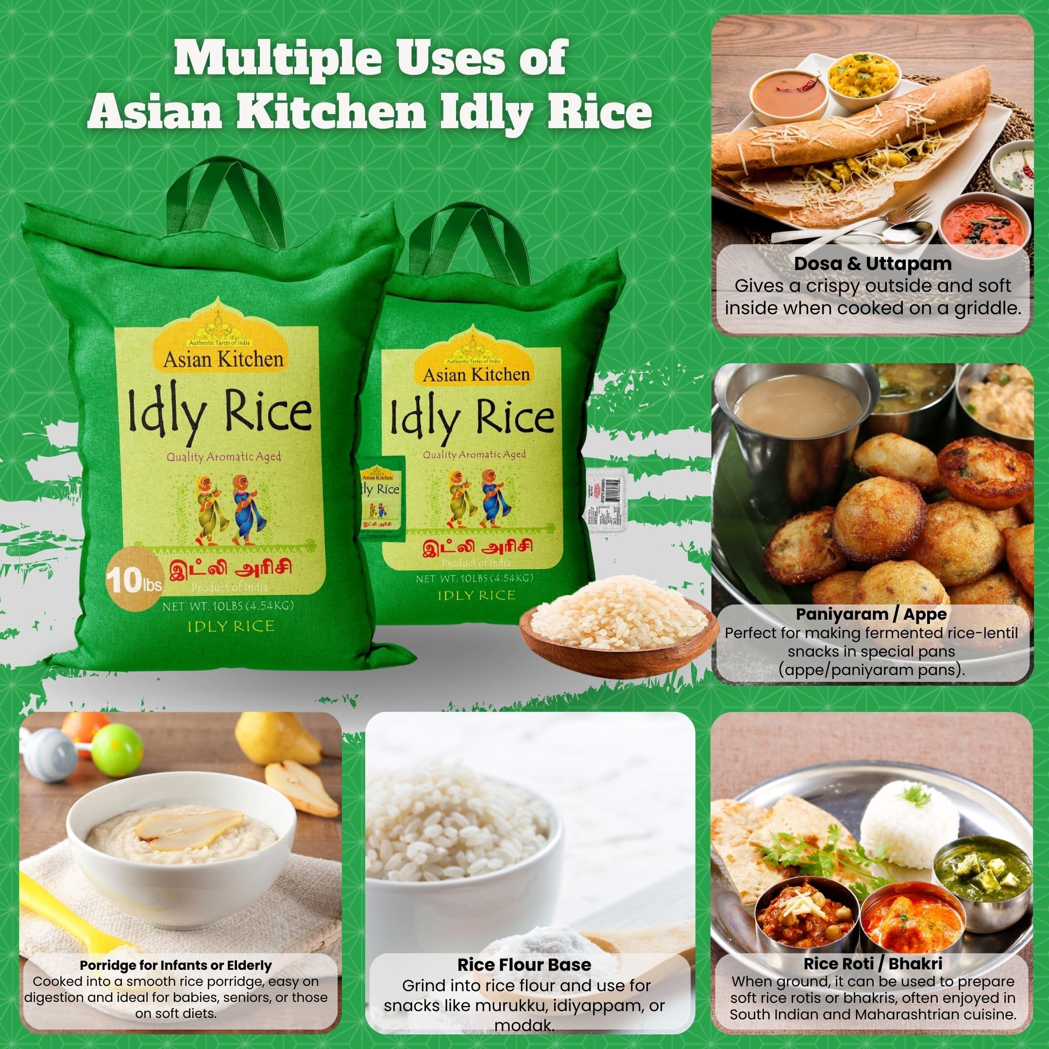 Asian Kitchen Idly (Idli) Rice {3 Sizes Available} - Image 12