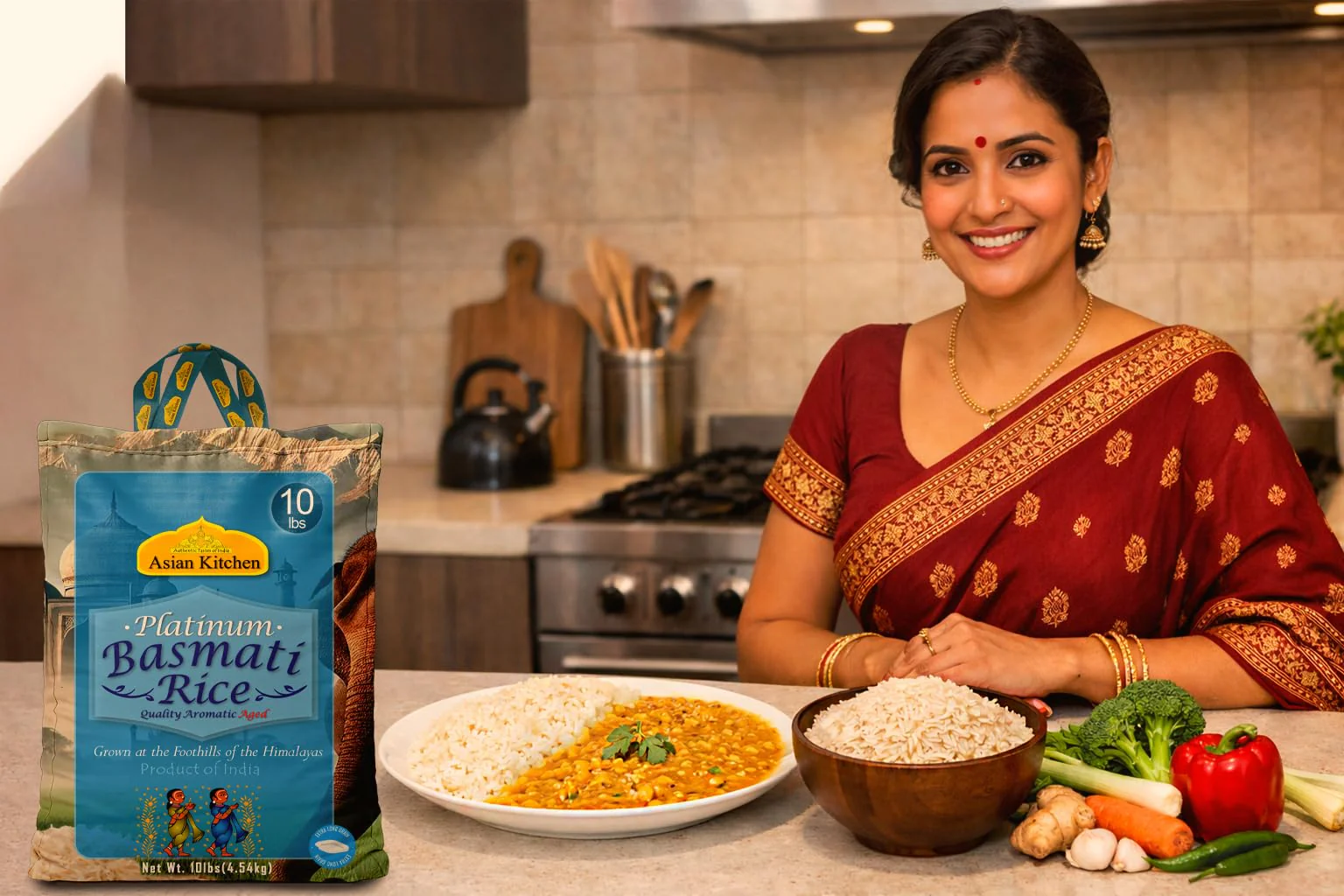 Asian Kitchen Platinum Basmati Rice Aged 24 months {4 Sizes Available} - Image 15