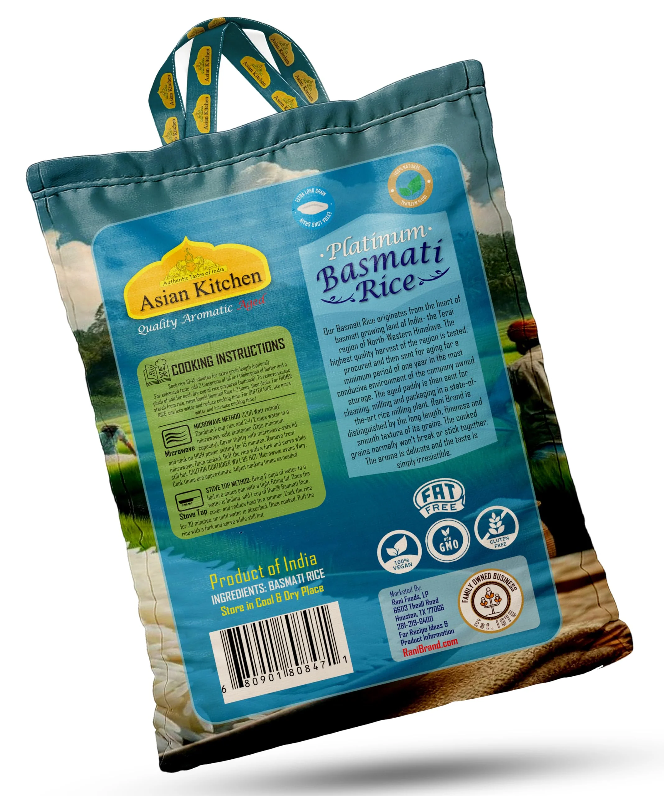 Asian Kitchen Platinum Basmati Rice Aged 24 months {4 Sizes Available} - Image 18
