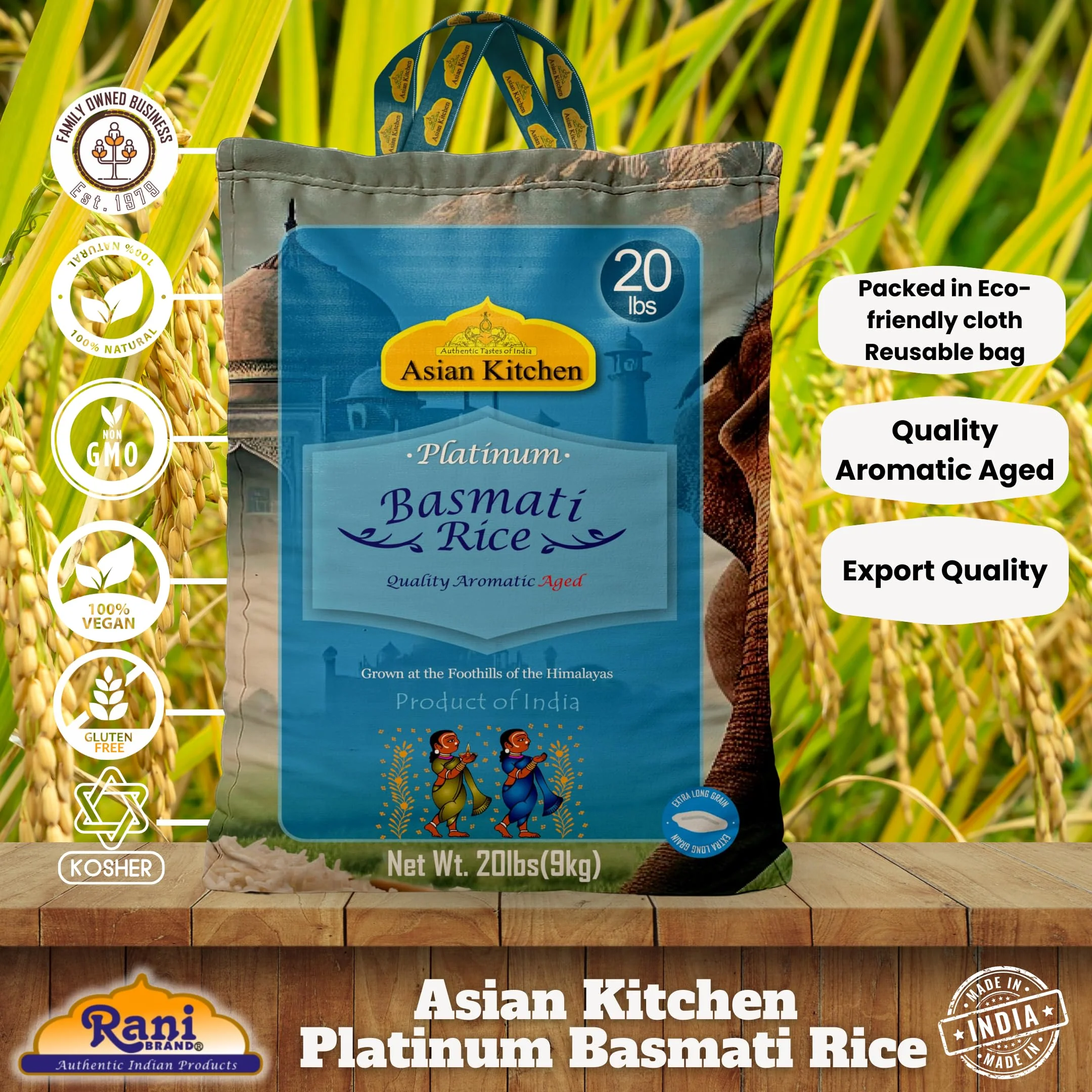 Asian Kitchen Platinum Basmati Rice Aged 24 months {4 Sizes Available} - Image 24