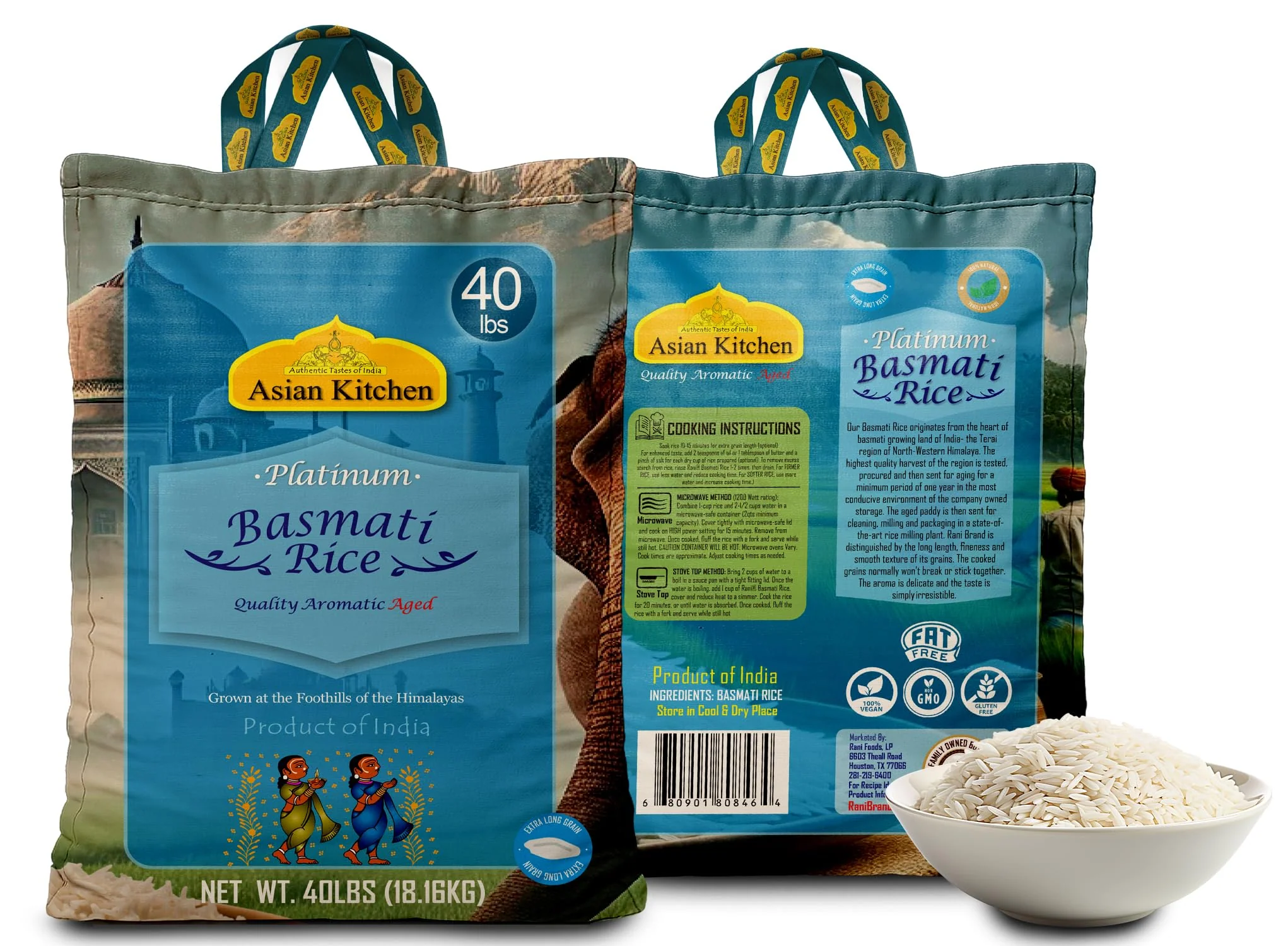 Asian Kitchen Platinum Basmati Rice Aged 24 months {4 Sizes Available} - Image 37