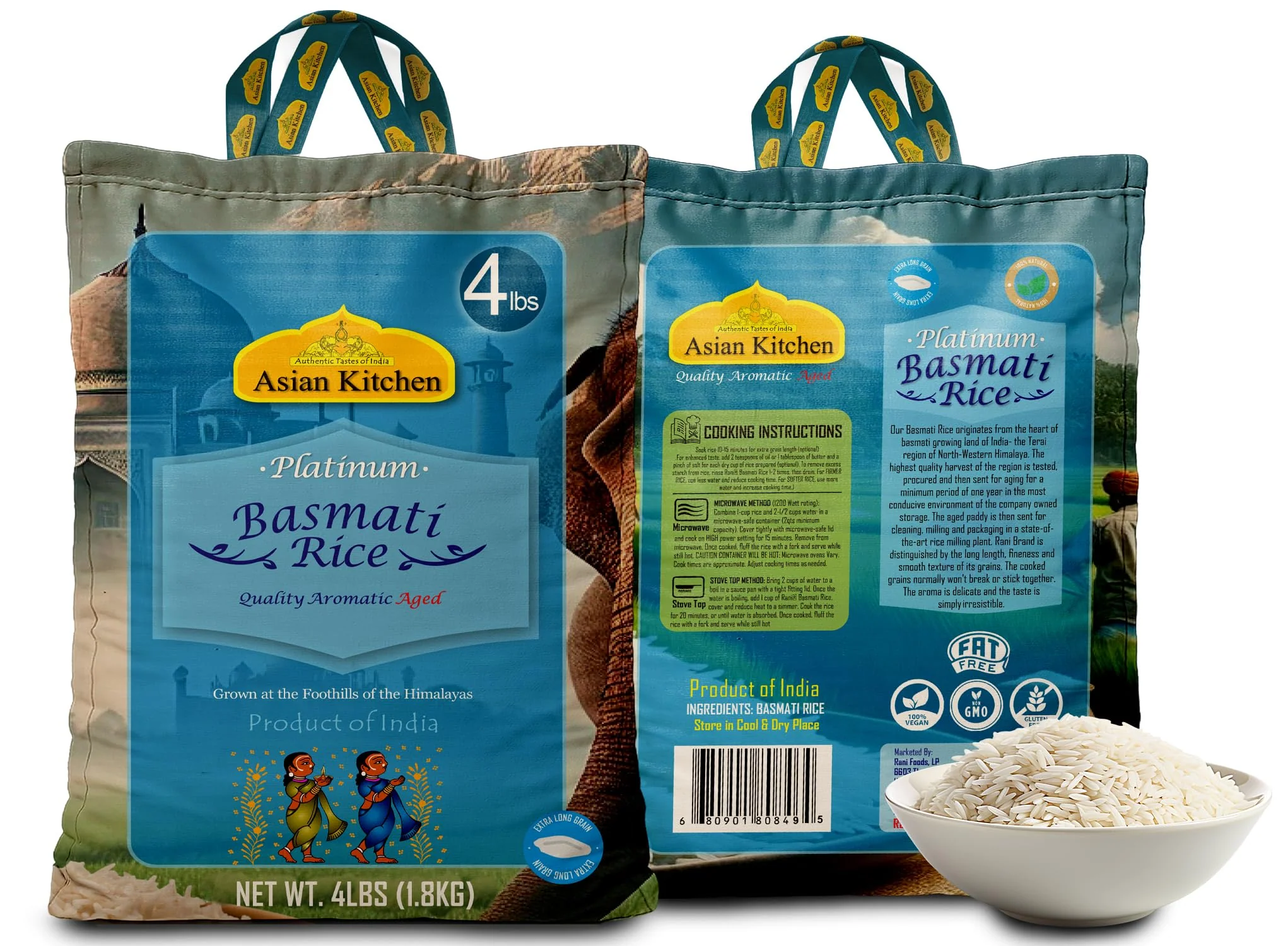 Asian Kitchen Platinum Basmati Rice Aged 24 months {4 Sizes Available} - Image 7
