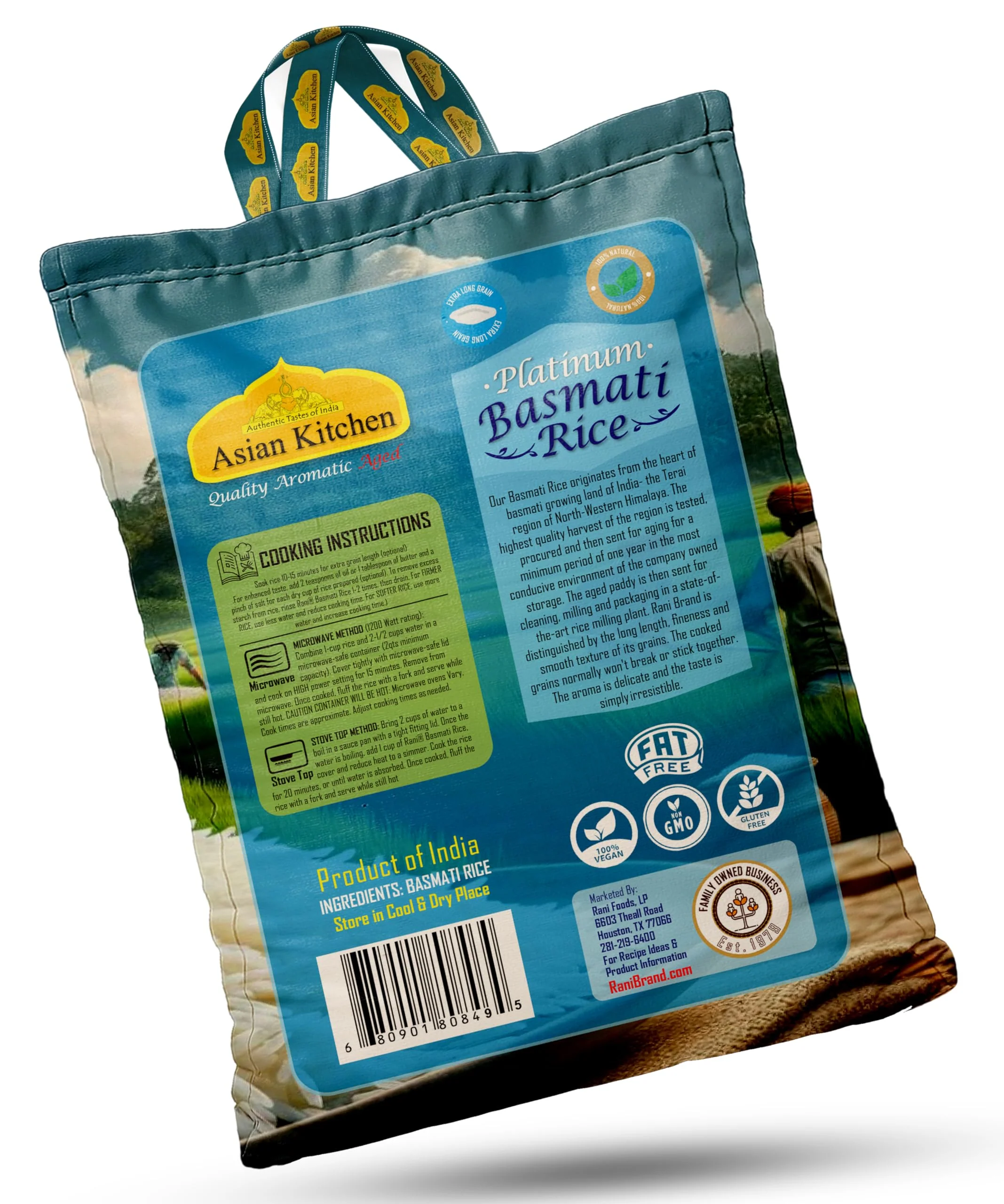 Asian Kitchen Platinum Basmati Rice Aged 24 months {4 Sizes Available} - Image 8