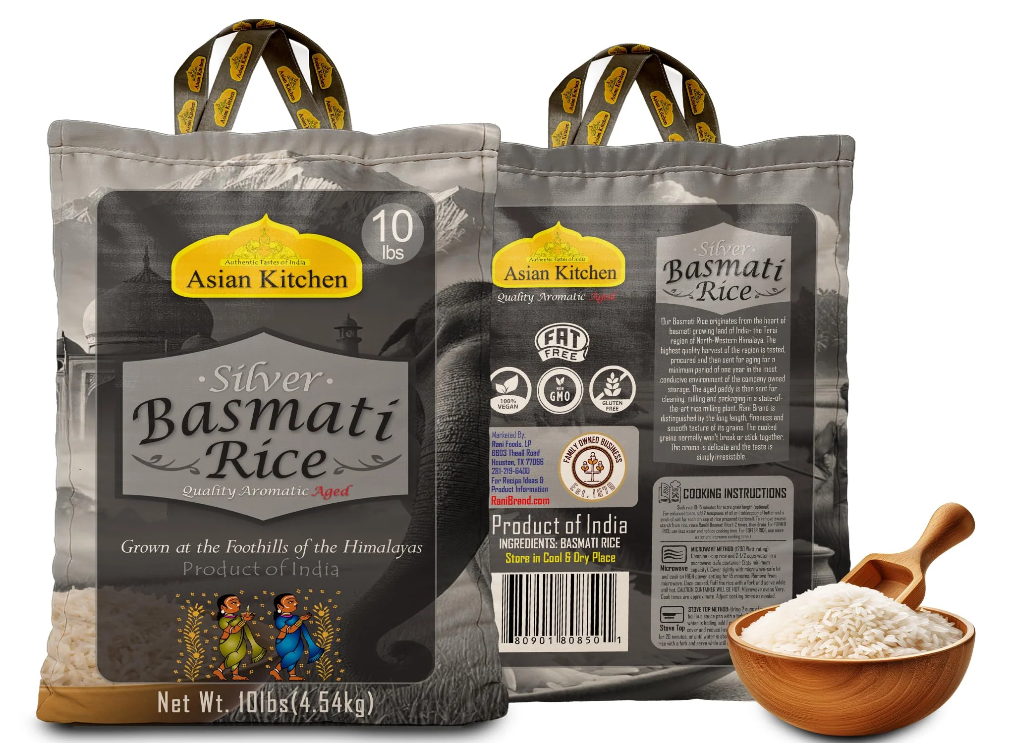 Asian Kitchen Silver White Basmati Rice Aged 18 months {4 Sizes Available} - Image 16