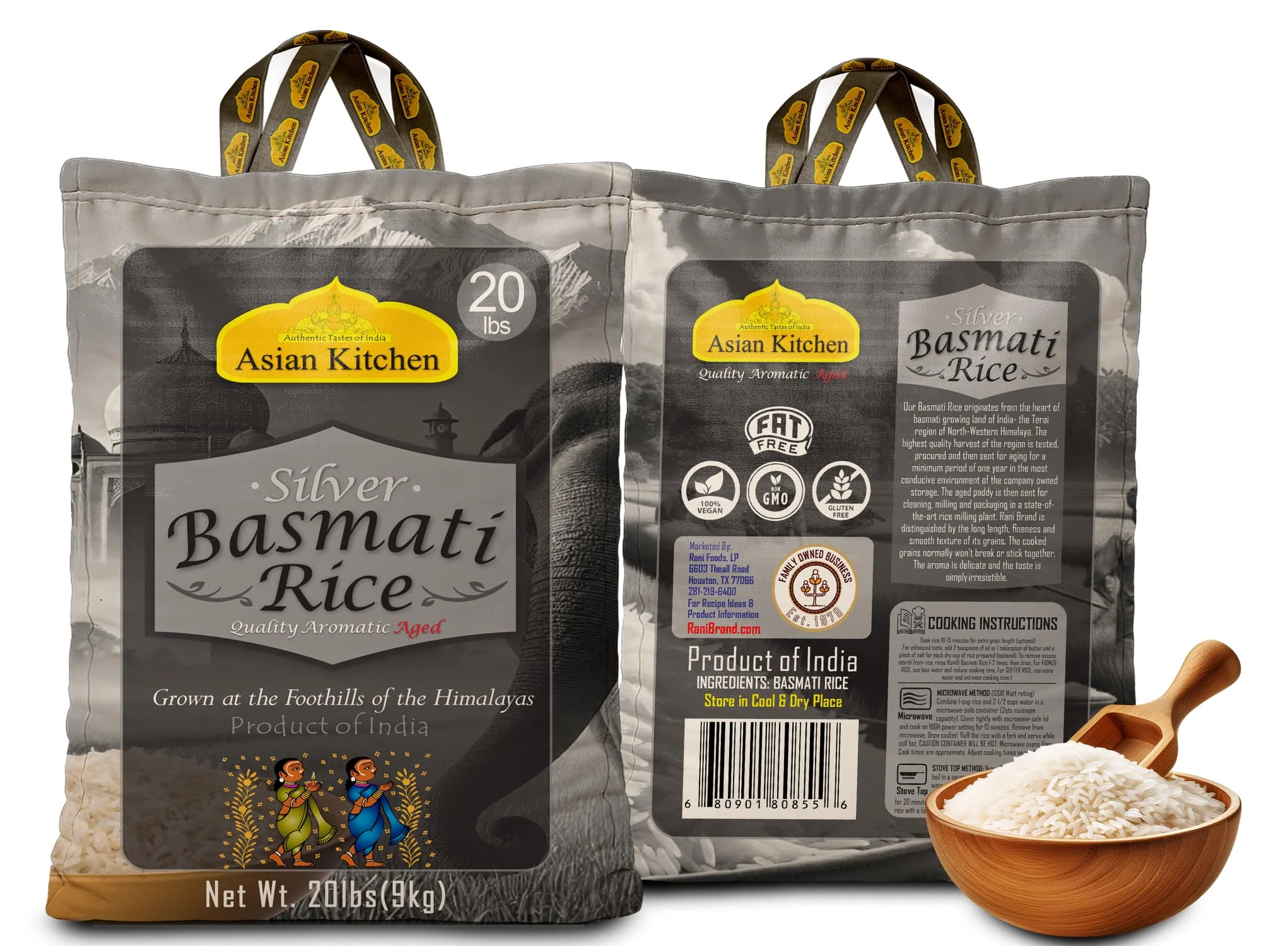 Asian Kitchen Silver White Basmati Rice Aged 18 months {4 Sizes Available} - Image 27
