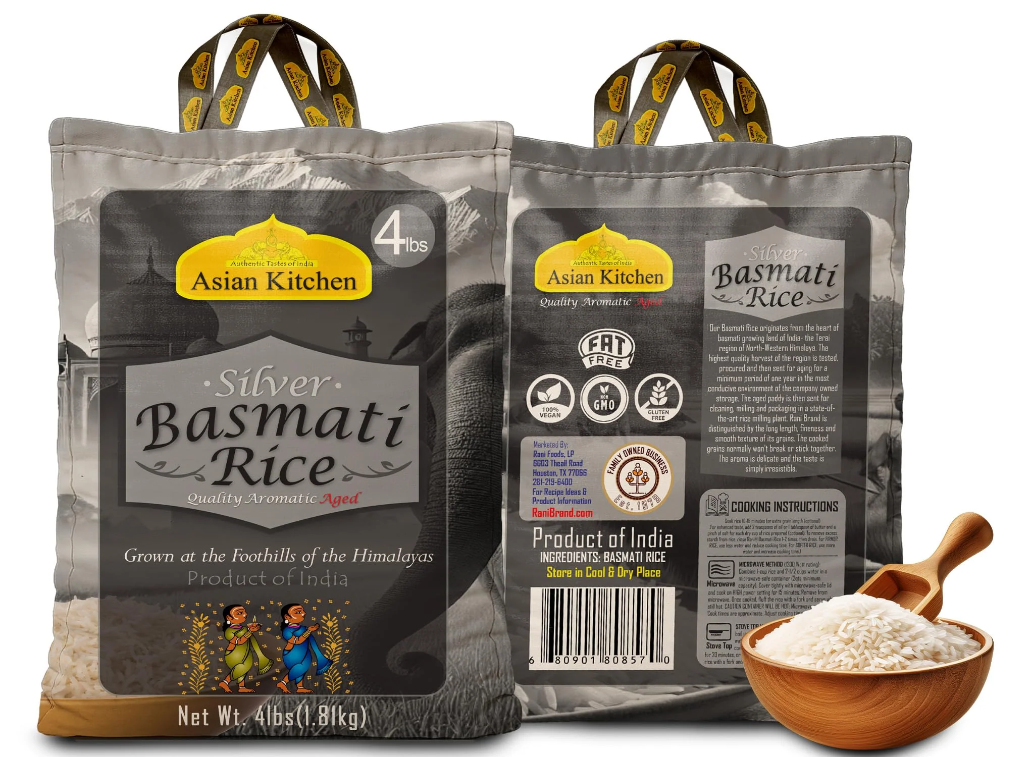 Asian Kitchen Silver White Basmati Rice Aged 18 months {4 Sizes Available} - Image 7