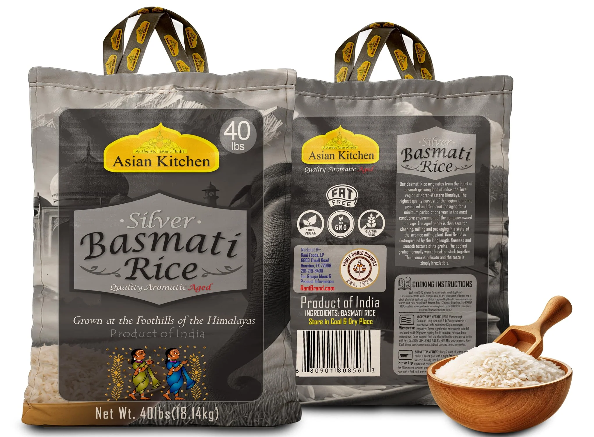 Asian Kitchen Silver White Basmati Rice Aged 18 months {4 Sizes Available} - Image 37