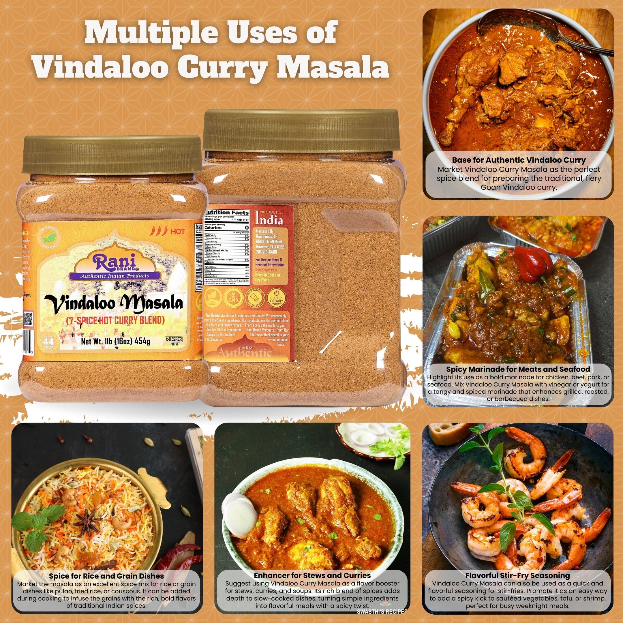 Rani Vindaloo Curry Masala {7 Sizes Available} - Image 9