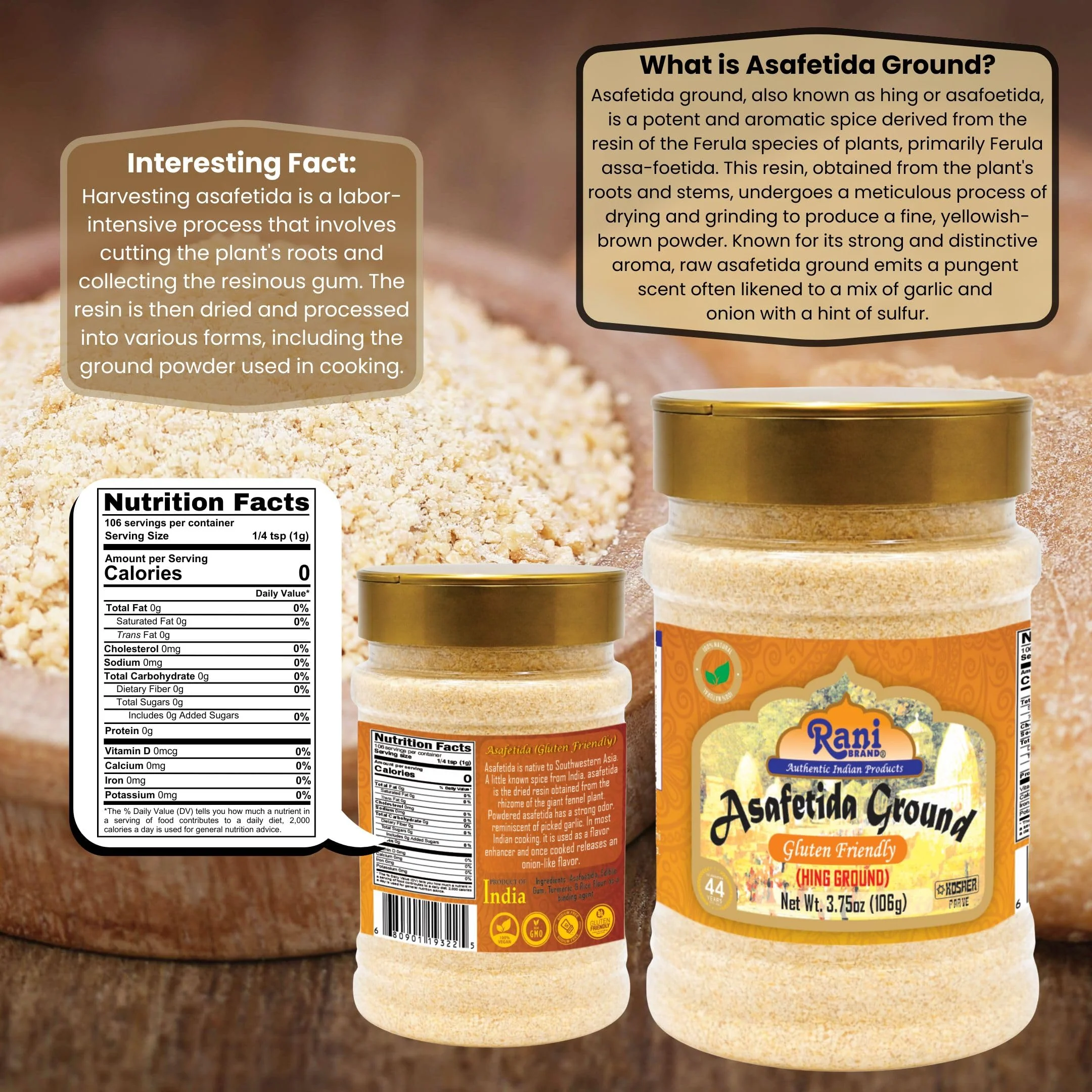 Rani Asafetida (Hing) Ground and Whole {9 Sizes Available} - Image 43