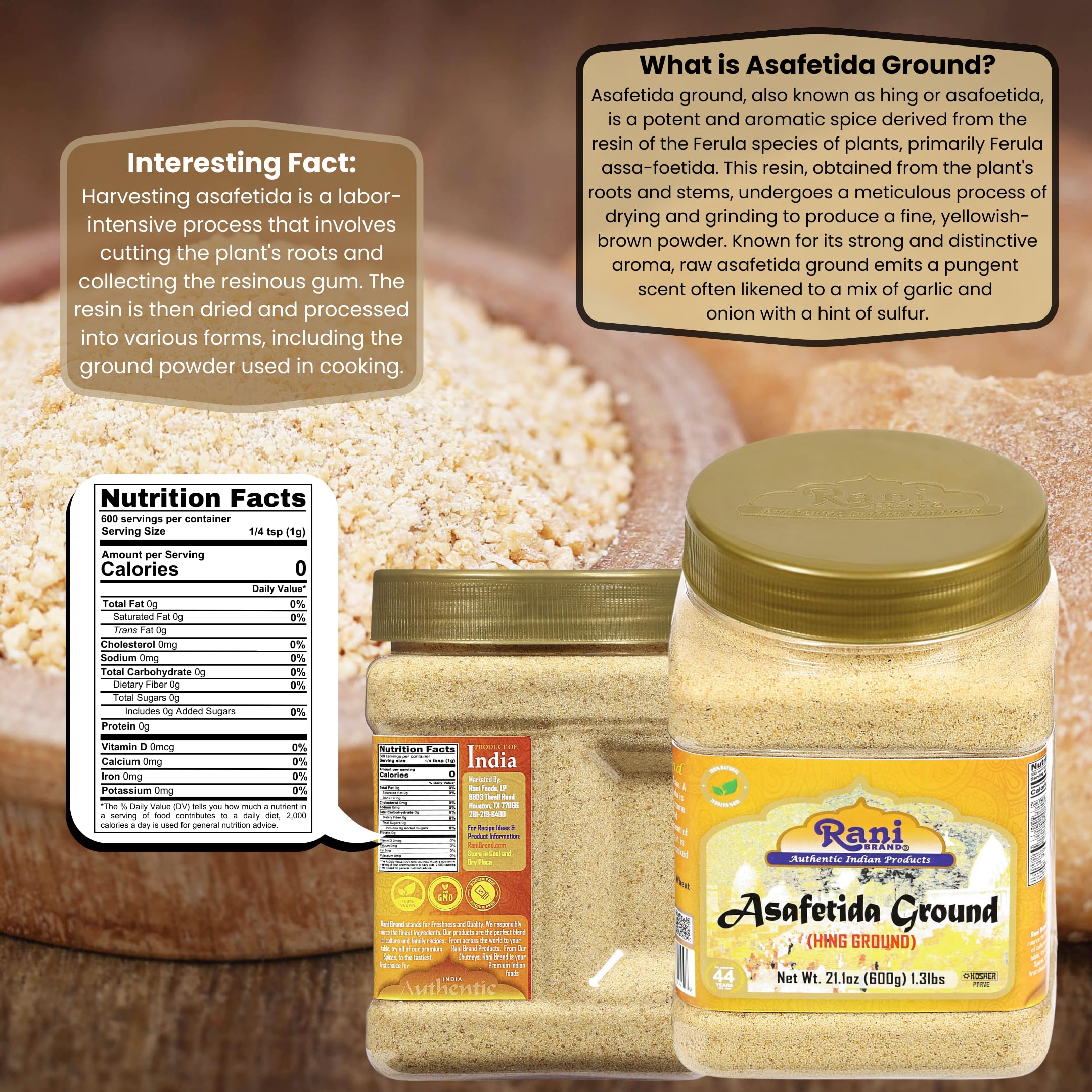 Rani Asafetida (Hing) Ground and Whole {9 Sizes Available} - Image 9