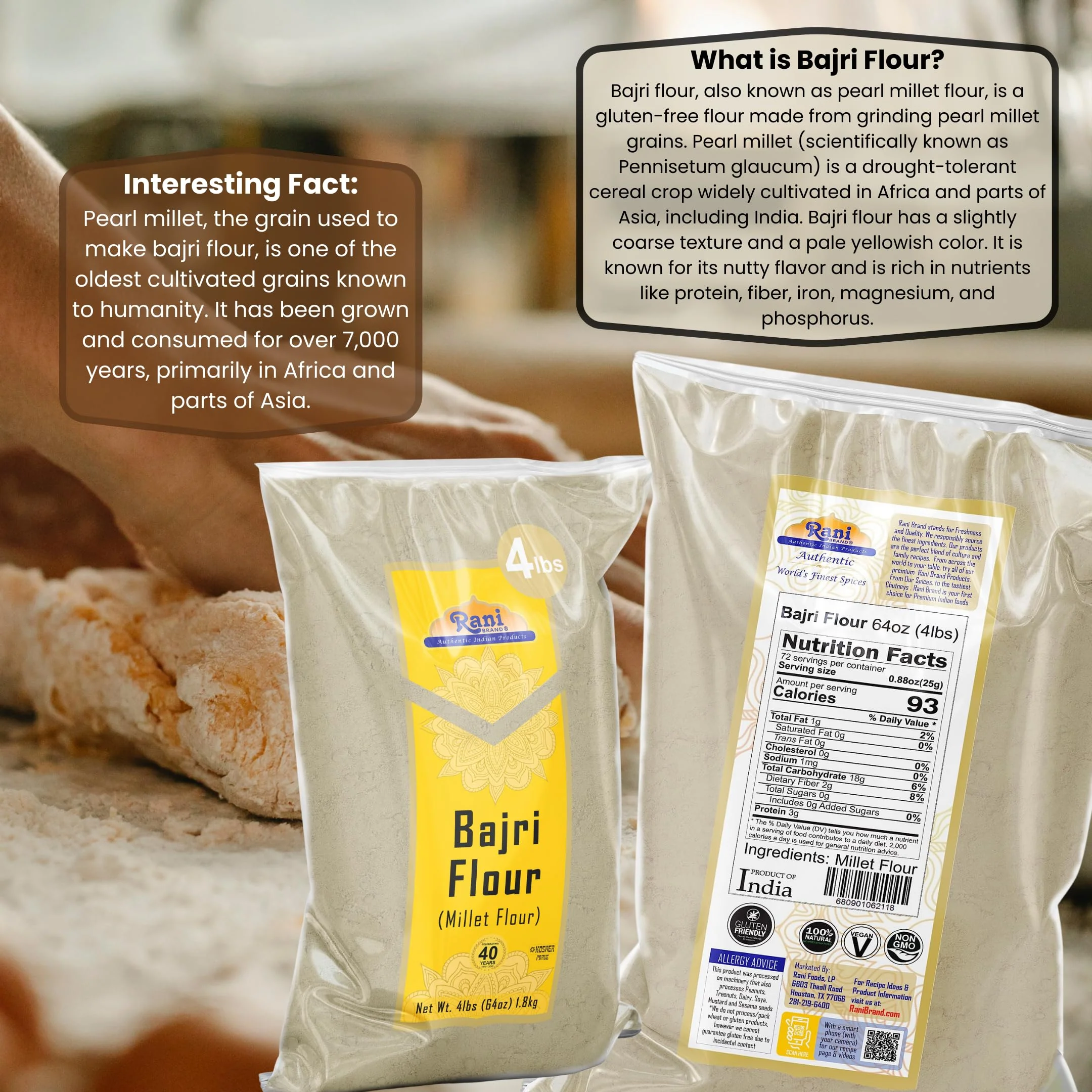 Rani Bajri (Pearl  Miller) Flour {2 Sizes Available} - Image 12