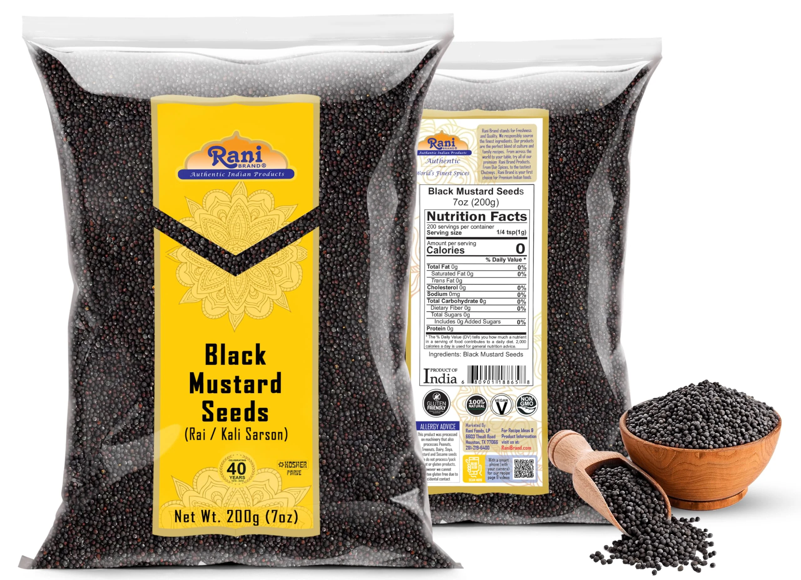 Rani Black Mustard Seeds Whole {10 Sizes Available} - Image 67