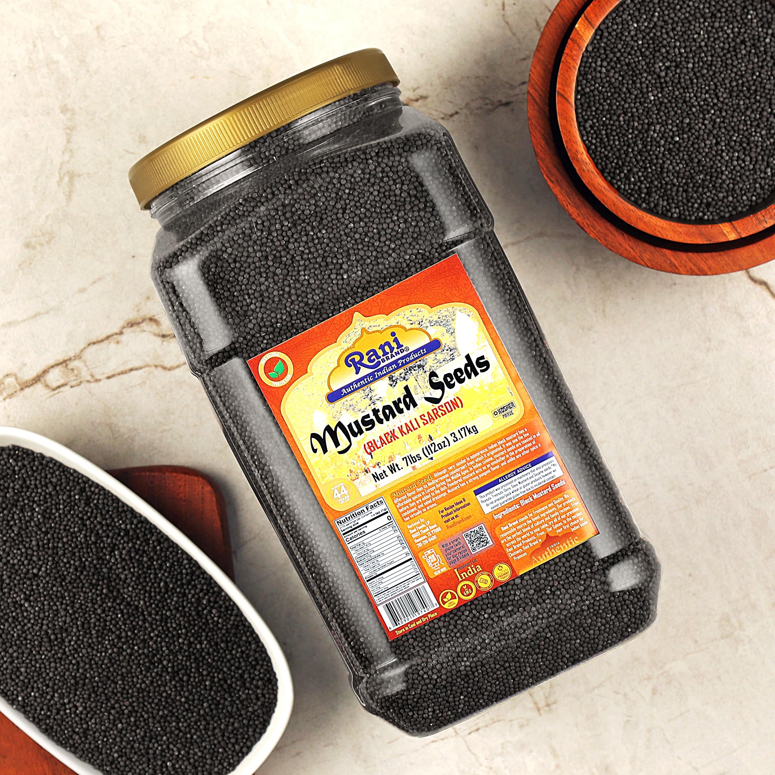 Rani Black Mustard Seeds Whole {10 Sizes Available} - Image 35