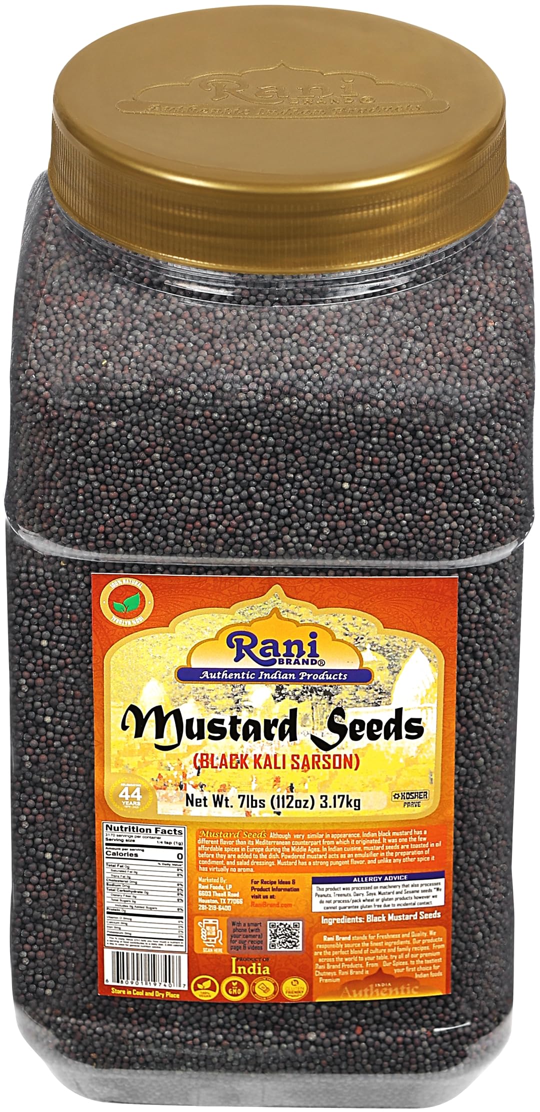 Rani Black Mustard Seeds Whole {10 Sizes Available} - Image 41