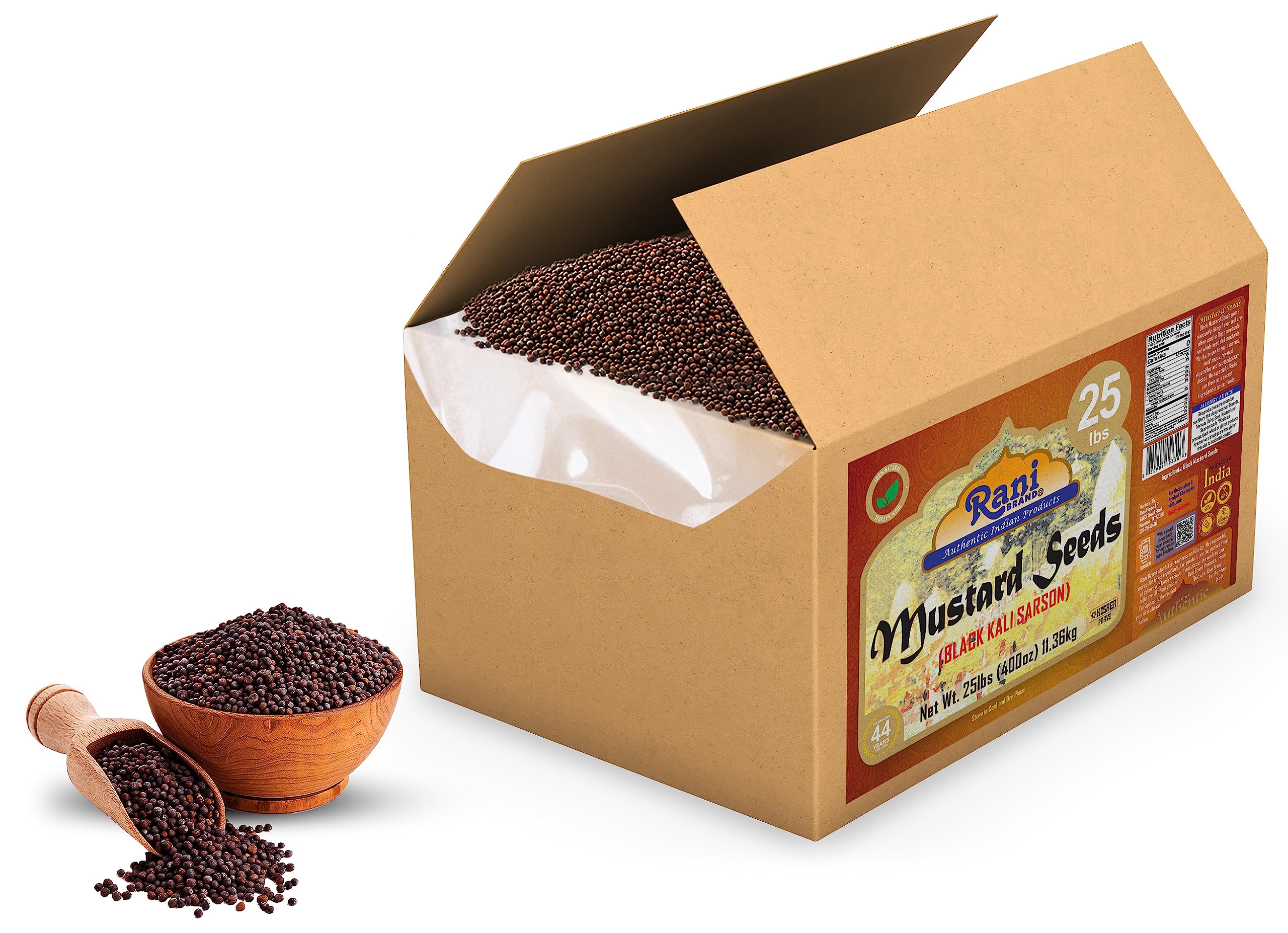Rani Black Mustard Seeds Whole {10 Sizes Available} - Image 45