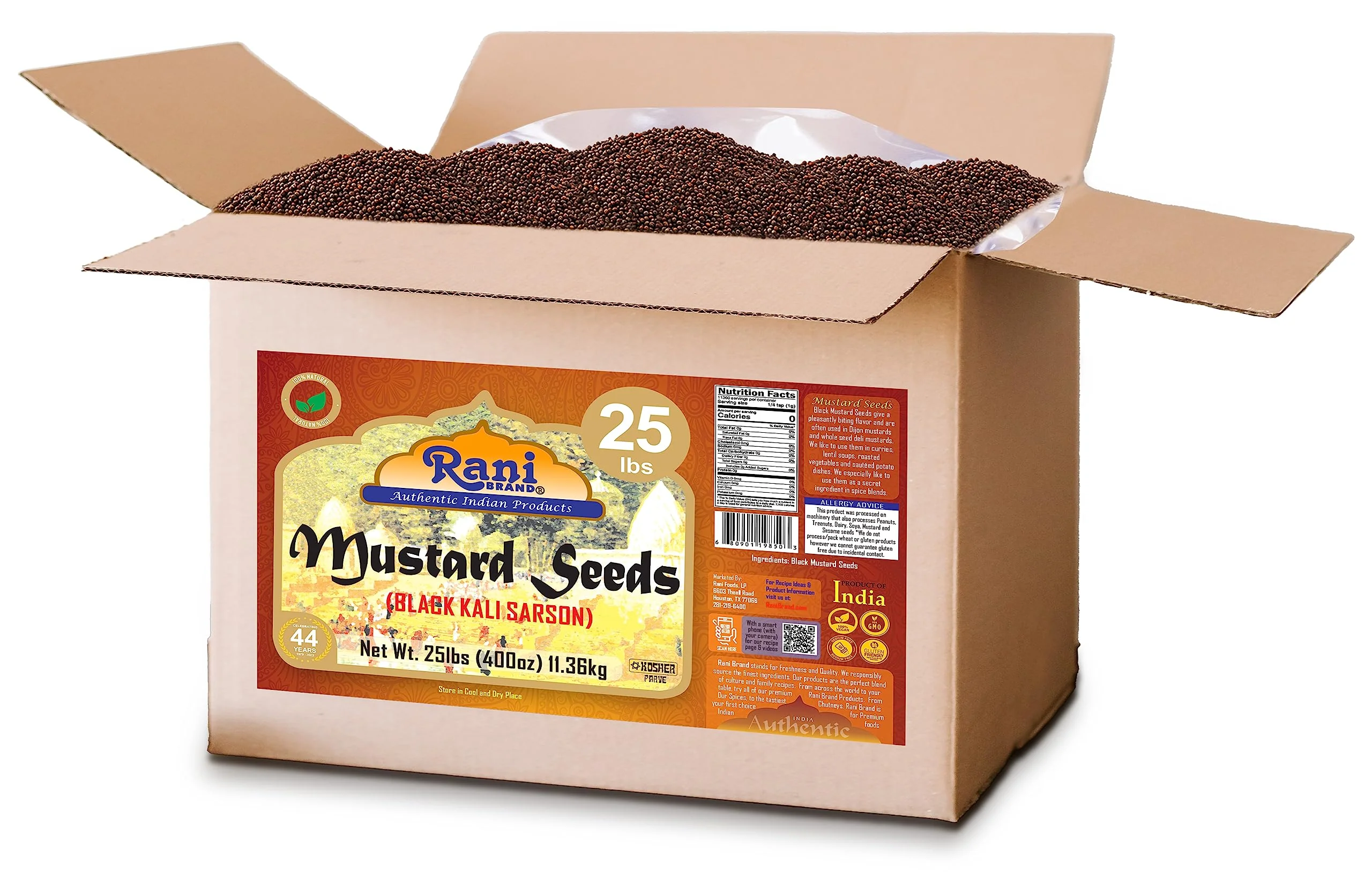 Rani Black Mustard Seeds Whole {10 Sizes Available} - Image 46