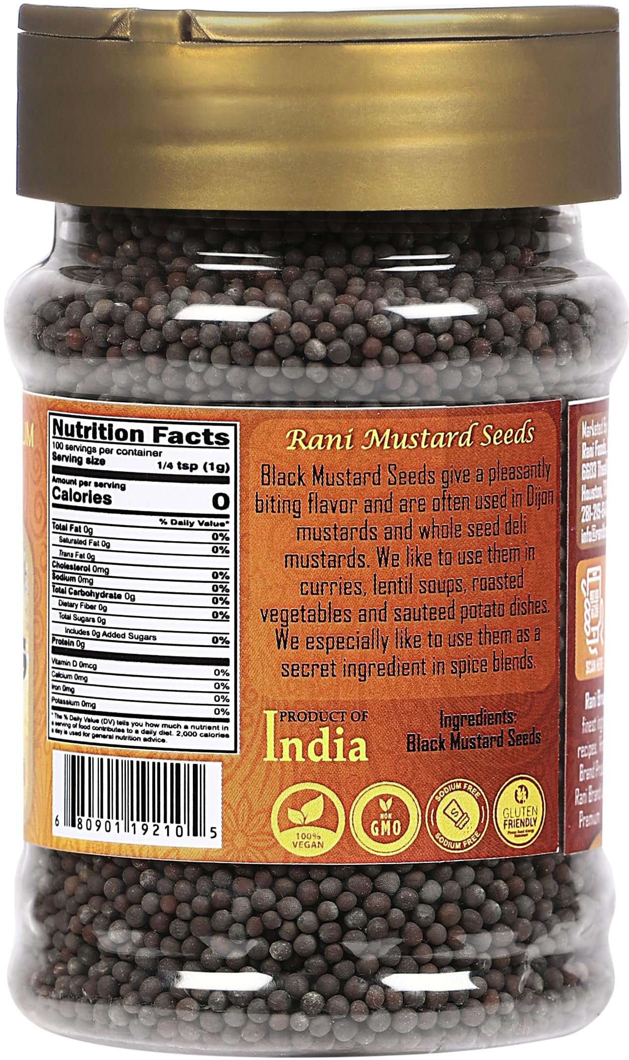 Rani Black Mustard Seeds Whole {10 Sizes Available} - Image 6