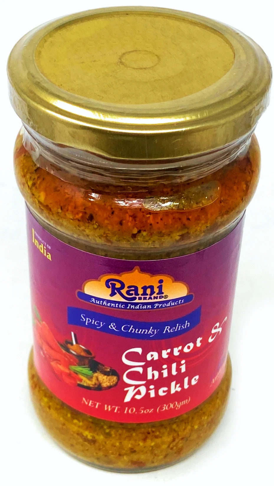 Rani Carrot & Chilli Pickle (Achar, Indian Relish) 10.5oz ~ Glass Jar, All Natural | Gluten Free | NON-GMO | No Colors | Popular Indian Condiment - Image 5