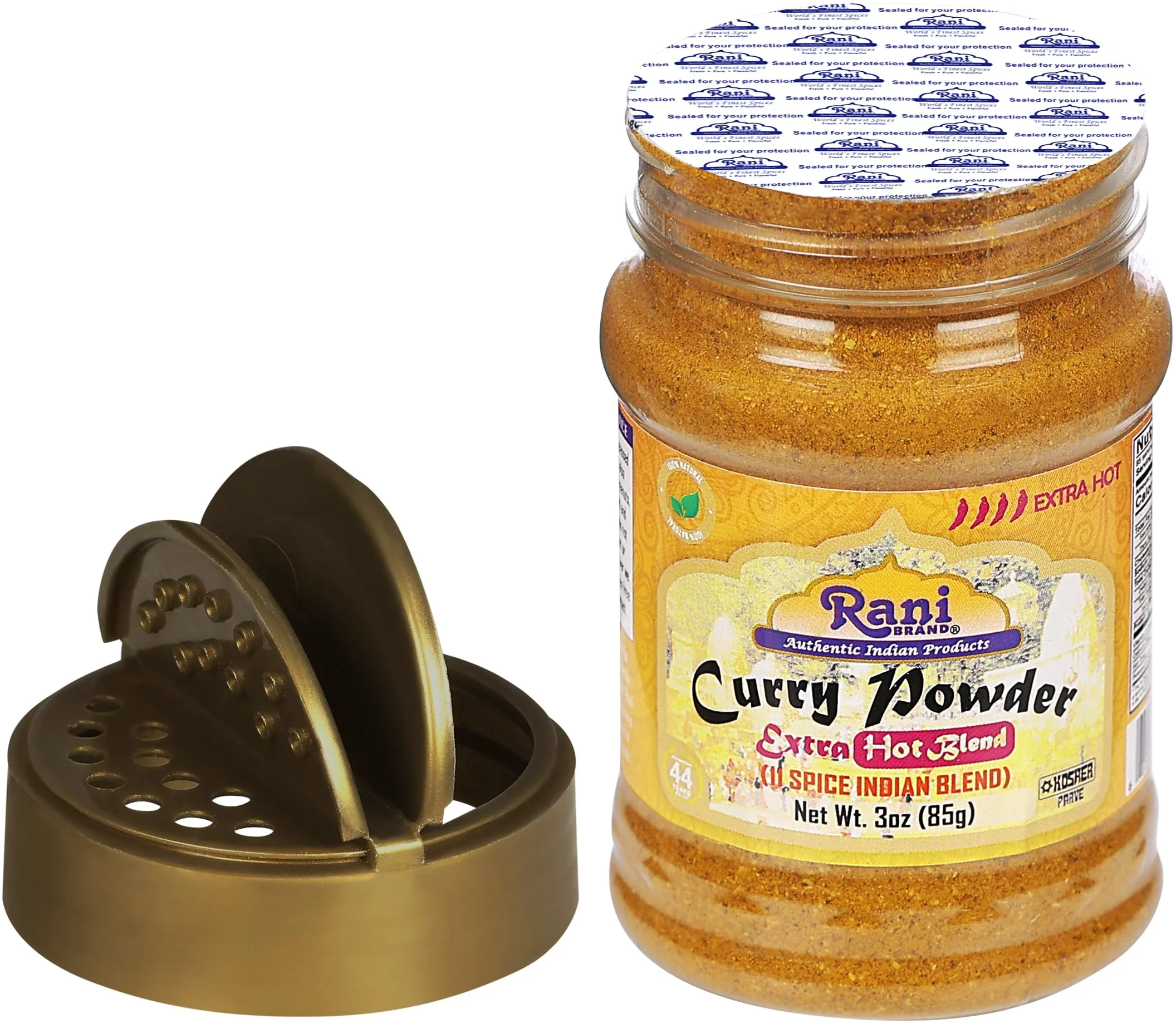 Rani Curry Powder EXTRA HOT Natural 11-Spice Blend 3oz (85g) PET Jar ~ Salt Free | Vegan | Gluten Friendly | NON-GMO | Kosher | Indian Origin - Image 7