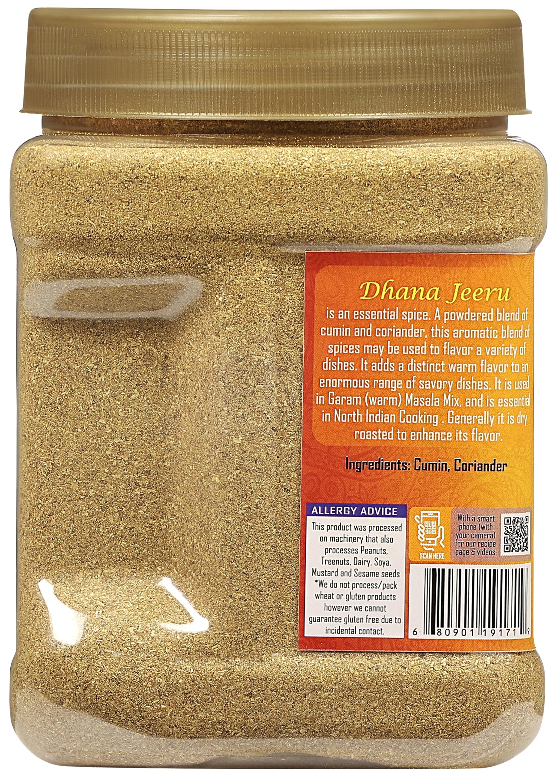 Rani Dhana-Jeeru (Coriander-Cumin Blend 50-50) Powder 16oz (1lb) 454g PET Jar ~ All Natural | Salt Free | Vegan | Gluten Friendly | NON-GMO | Kosher | Indian Origin - Image 6