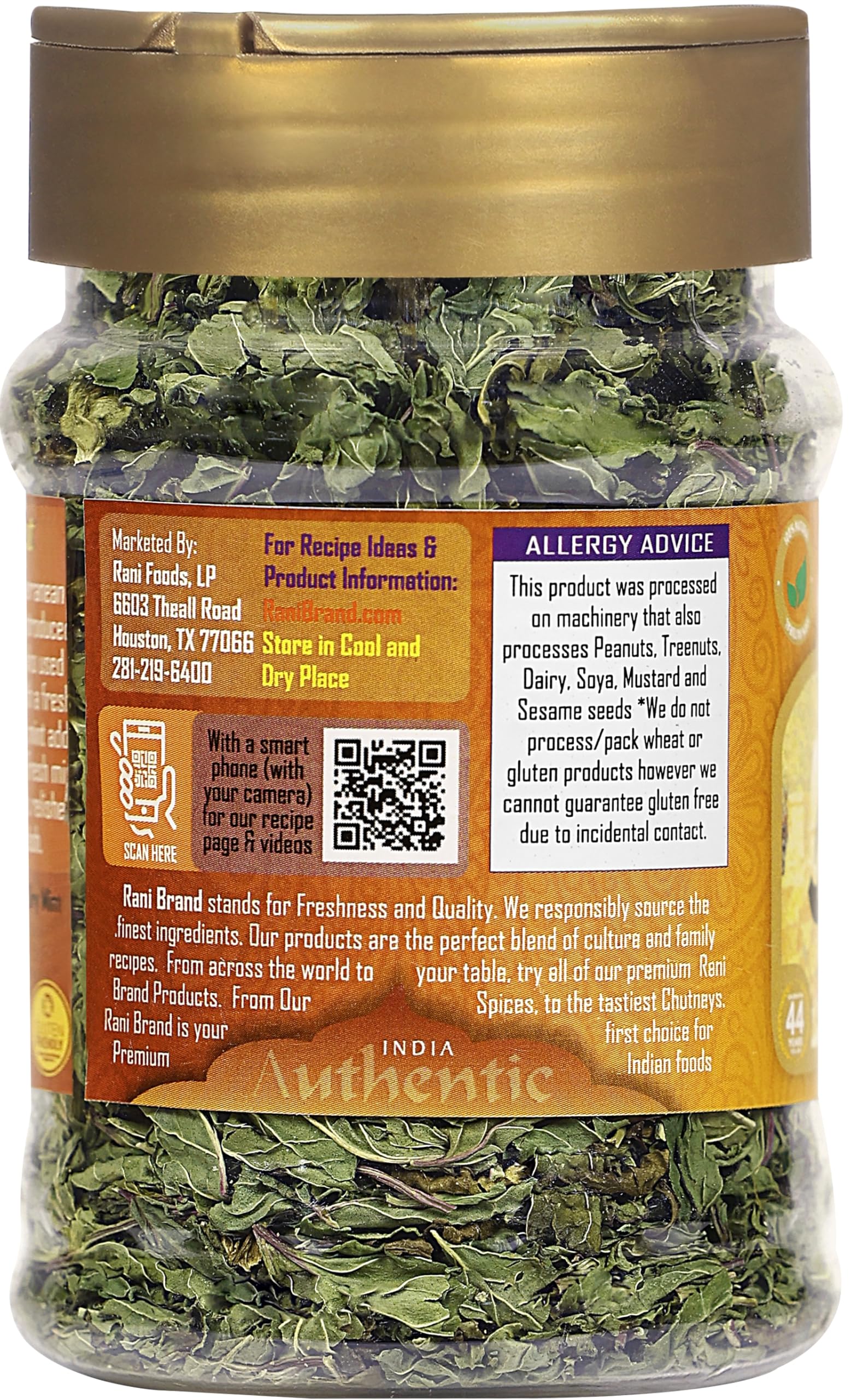 Rani Dry Mint Leaves (Podina Leaf) Spice, Dried Herb 1oz (28g) All Natural ~ Gluten Free Ingredients | NON-GMO | Kosher | Vegan | Indian Origin - Image 6