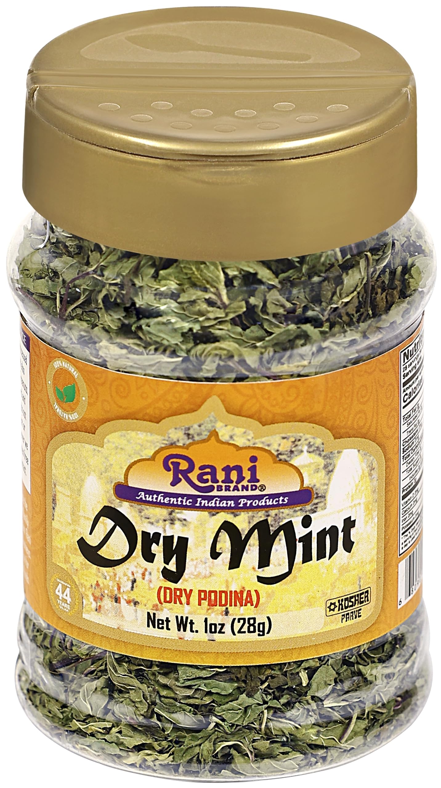 Rani Dry Mint Leaves (Podina Leaf) Spice, Dried Herb 1oz (28g) All Natural ~ Gluten Free Ingredients | NON-GMO | Kosher | Vegan | Indian Origin - Image 7