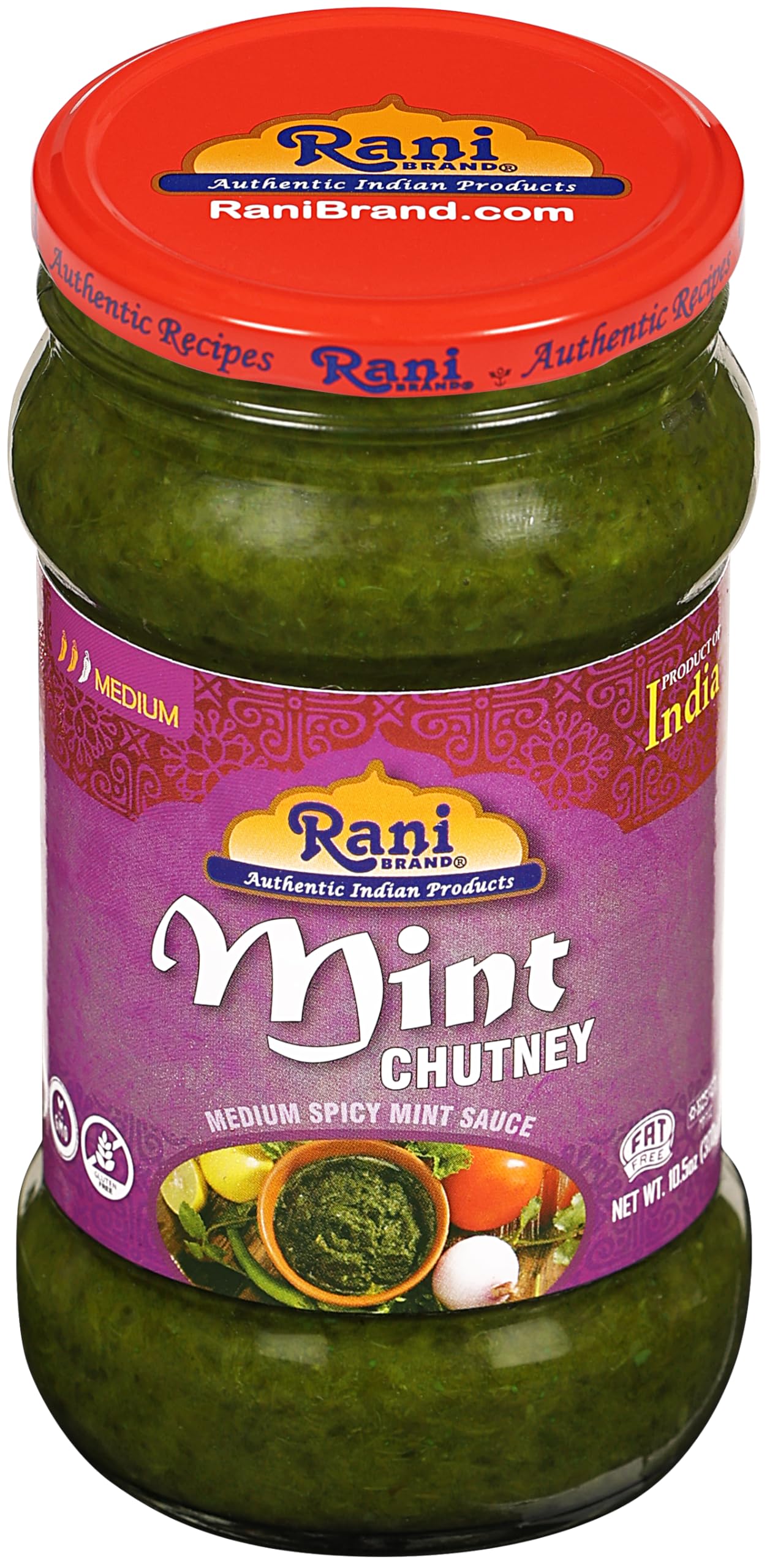 Rani Mint Chutney (Podina) 10.5oz (300g) Glass Jar, Ready to Eat ~ Vegan | Gluten Free | NON-GMO | Kosher | No Colors | Indian Origin - Image 7