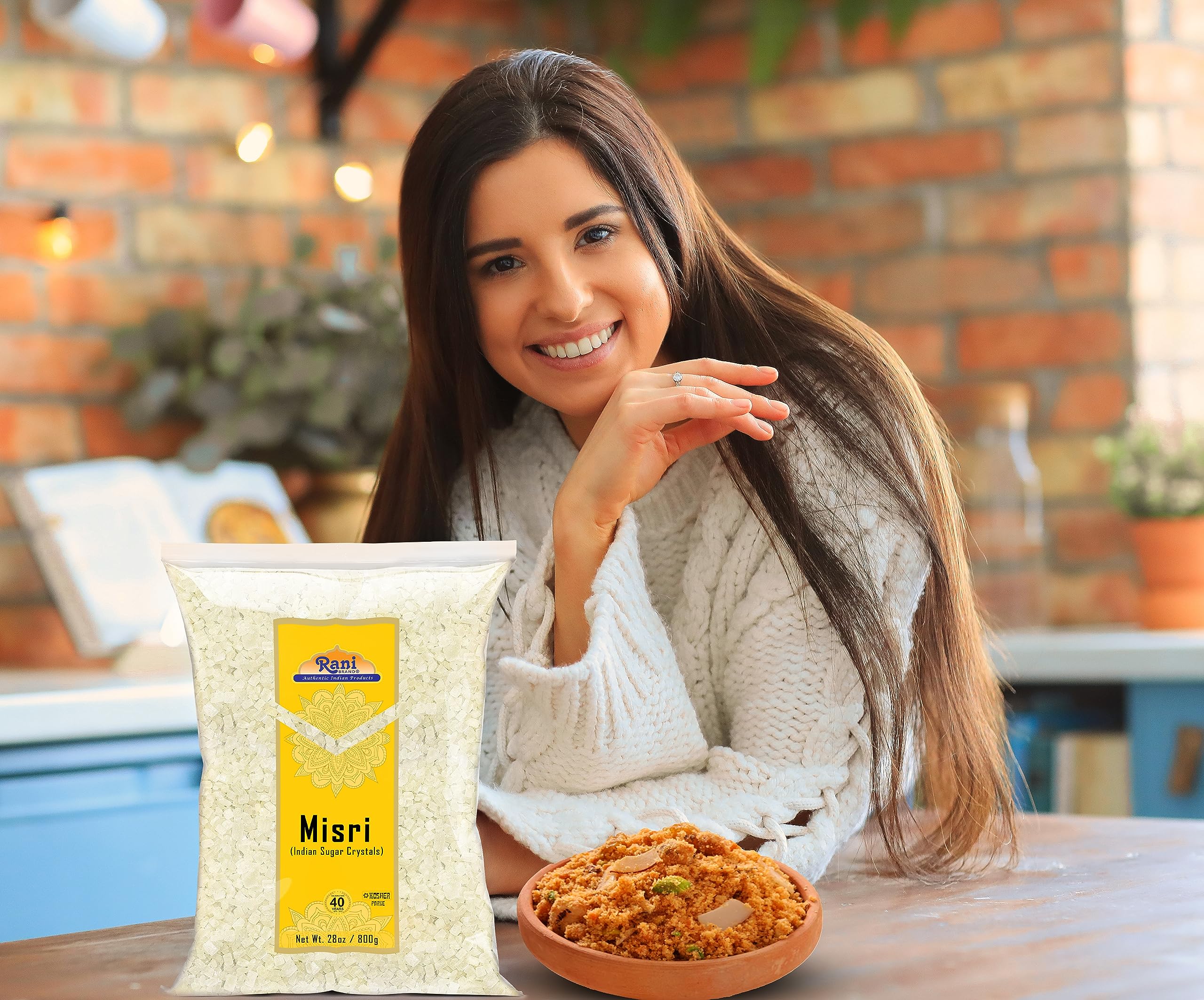 Rani Misri (Indian Sugar Crystals) 28oz (800g) ~ All Natural | Gluten Friendly | No Colors | Vegan | Kosher | Indian Origin - Image 5