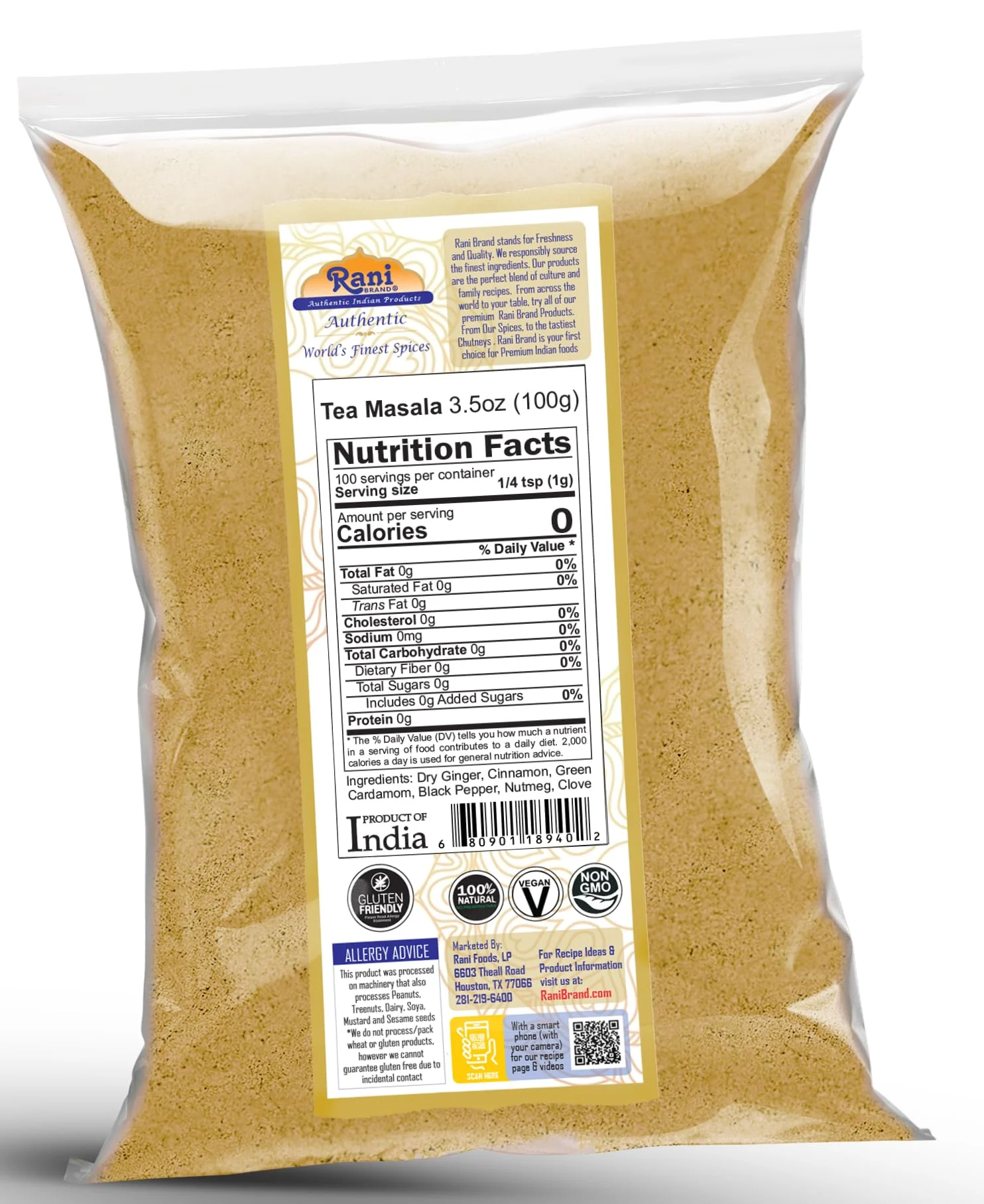 Rani Tea (Chai) Masala & Loose Tea Leaves {6 Sizes Available} - Image 34