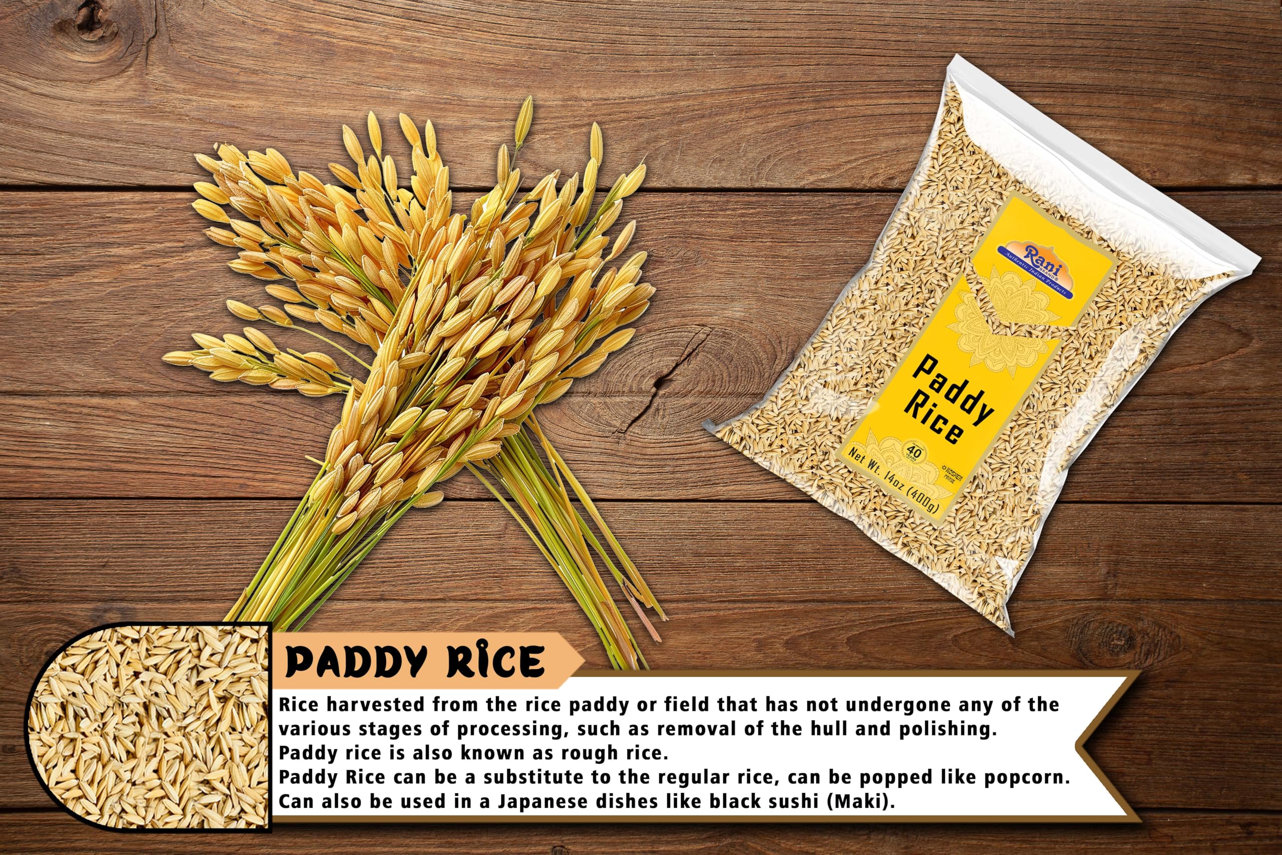 Rani Paddy Rice (Raw Unfinished Rice) {3 Sizes Available} - Image 15