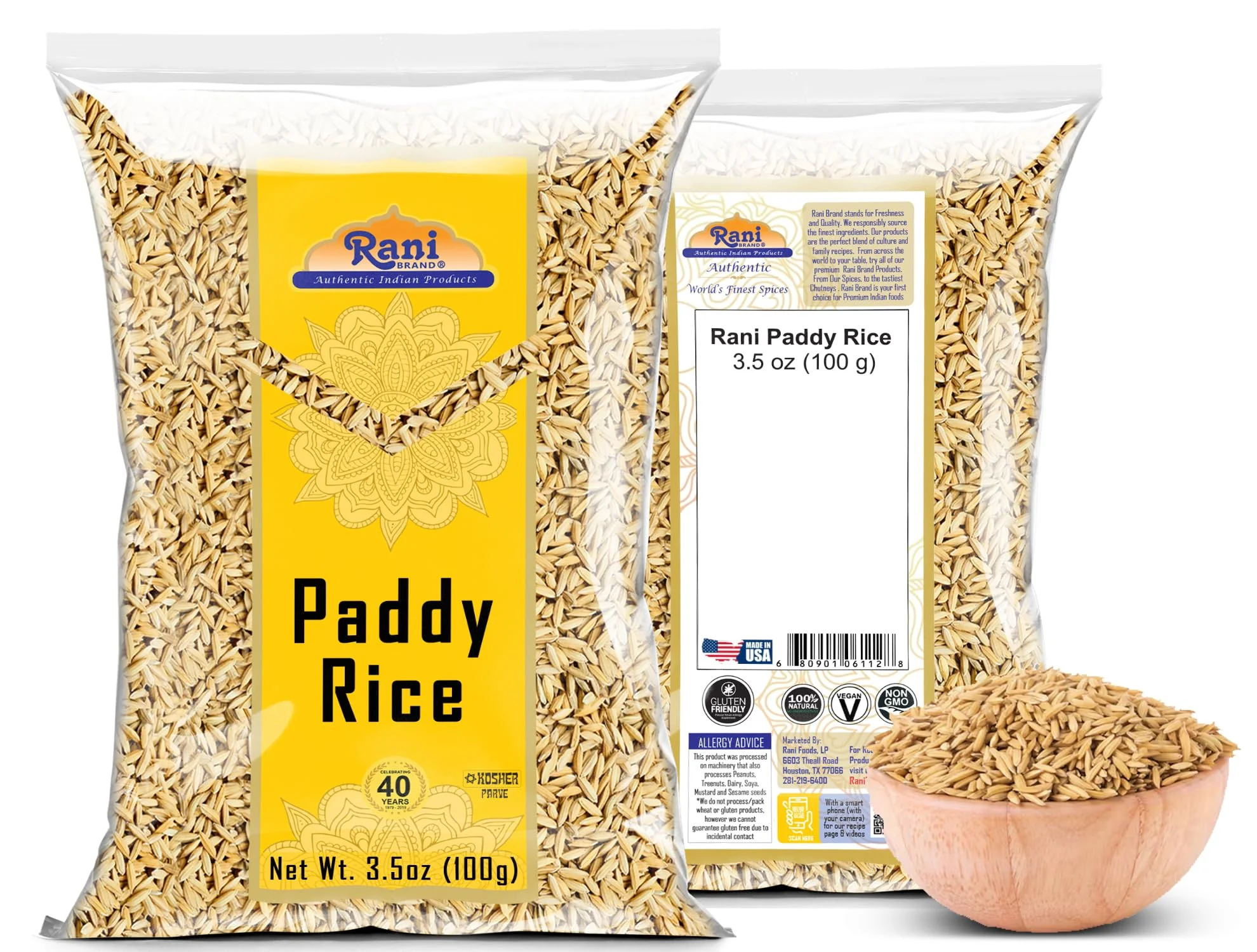Rani Paddy Rice (Raw Unfinished Rice) {3 Sizes Available} - Image 4