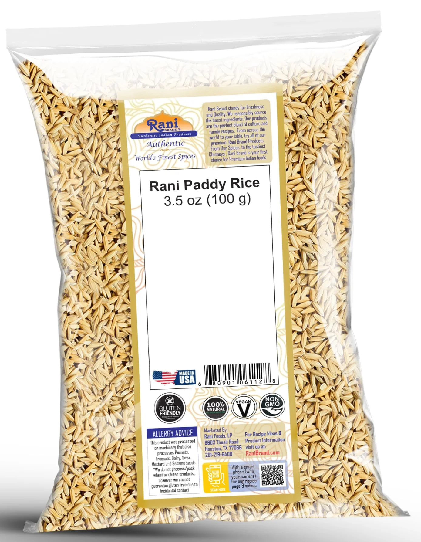 Rani Paddy Rice (Raw Unfinished Rice) {3 Sizes Available} - Image 5