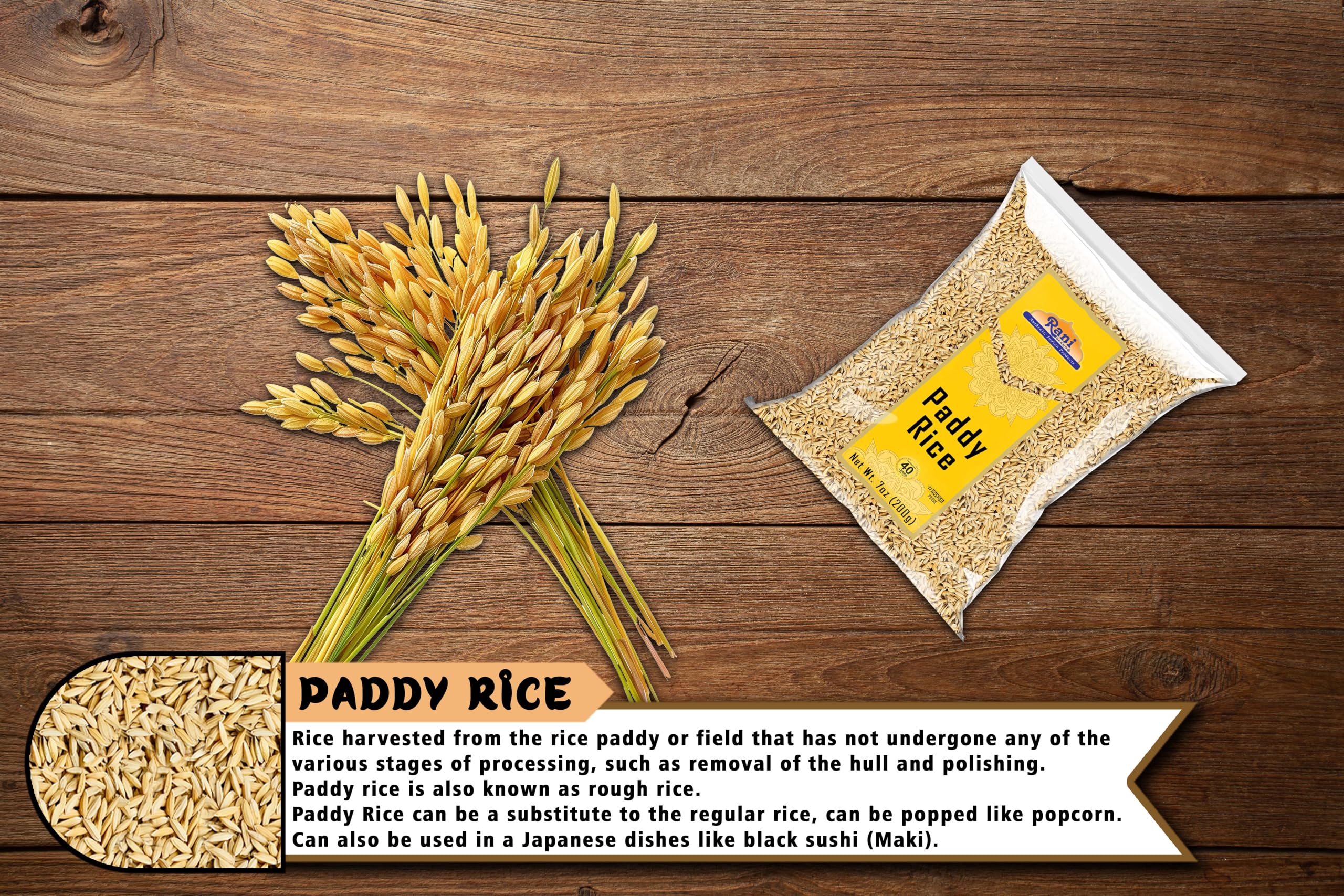 Rani Paddy Rice (Raw Unfinished Rice) {3 Sizes Available} - Image 9
