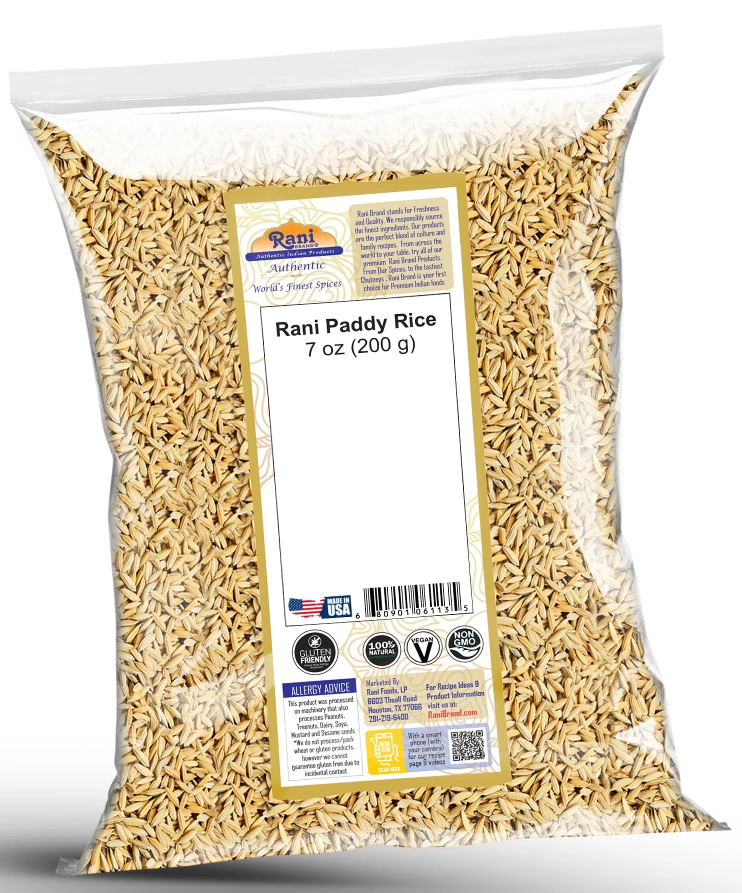 Rani Paddy Rice (Raw Unfinished Rice) {3 Sizes Available} - Image 11
