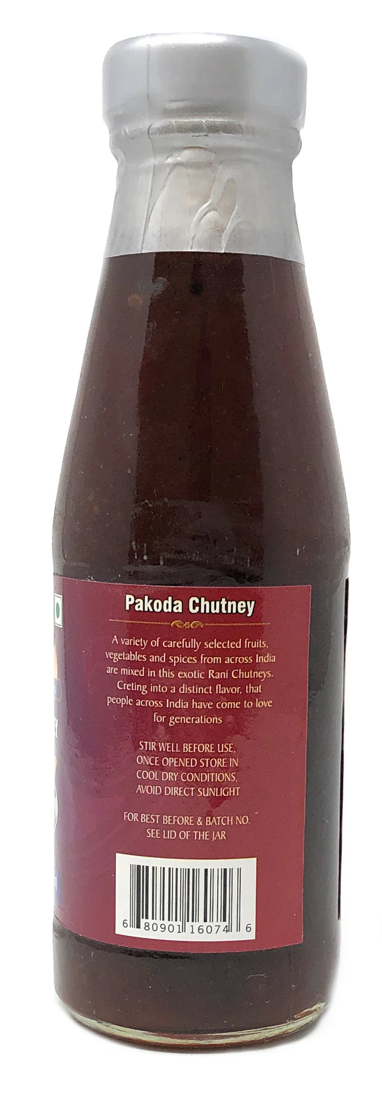 Rani Pakoda / Pakora Chutney (Sweet, Sour & Spicy Dipping Sauce) 7oz (200g) Glass Jar, Ready to eat, Vegan ~ Gluten Free | NON-GMO | No Colors | Indian Origin - Image 3