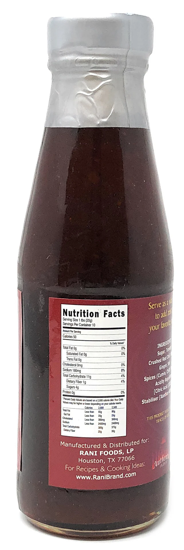 Rani Pakoda / Pakora Chutney (Sweet, Sour & Spicy Dipping Sauce) 7oz (200g) Glass Jar, Ready to eat, Vegan ~ Gluten Free | NON-GMO | No Colors | Indian Origin - Image 4
