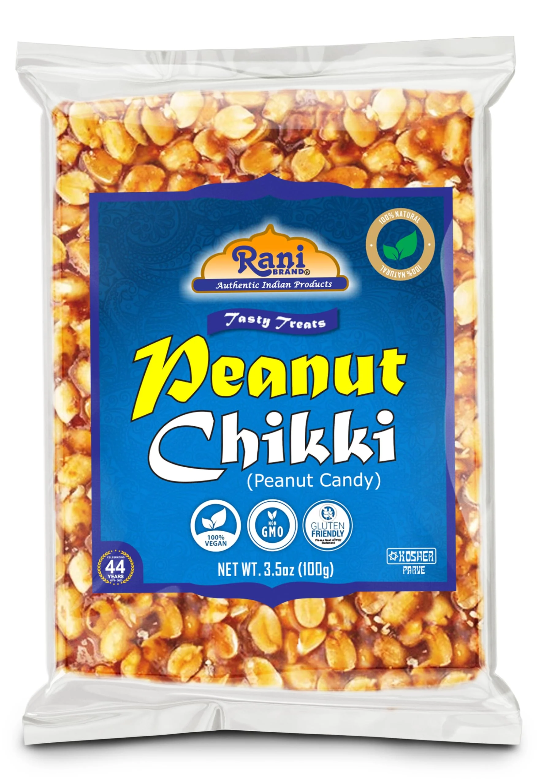 Rani Peanut Chikki (Brittle Candy) 100g (3.5oz) x Pack of 2 ~ All Natural | Vegan | Kosher | No colors | Gluten Friendly | Indian Origin - Image 10