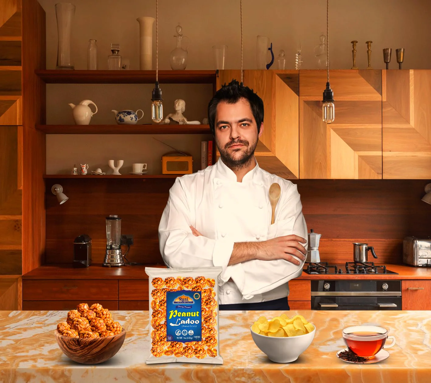 Rani Peanut Ladoo (Round Peanut Brittle Candy) 14oz (400g) ~ All Natural | Vegan | Kosher | No colors | Gluten Free Ingredients | Indian Origin - Image 5