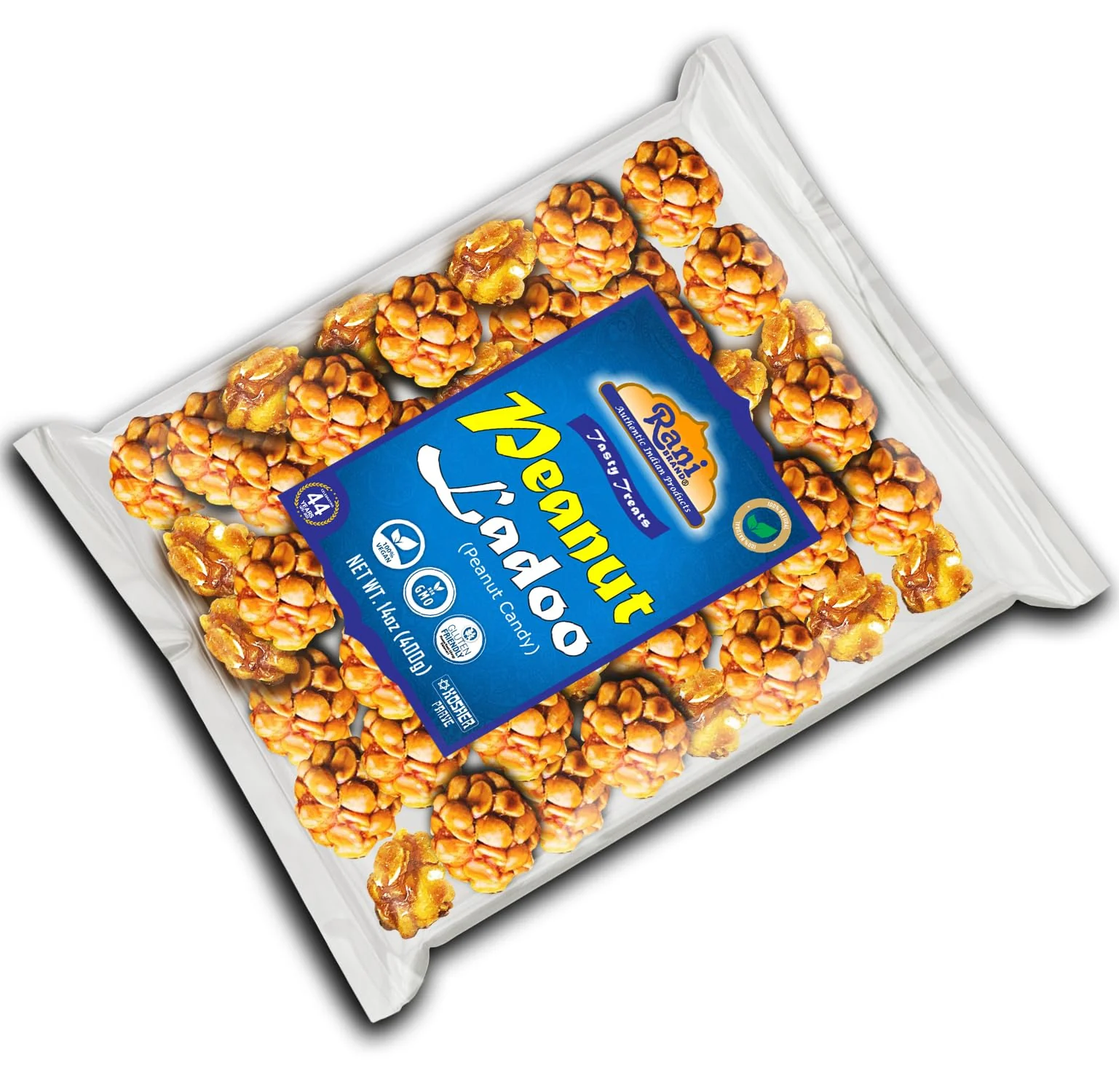 Rani Peanut Ladoo (Round Peanut Brittle Candy) 14oz (400g) ~ All Natural | Vegan | Kosher | No colors | Gluten Free Ingredients | Indian Origin - Image 9
