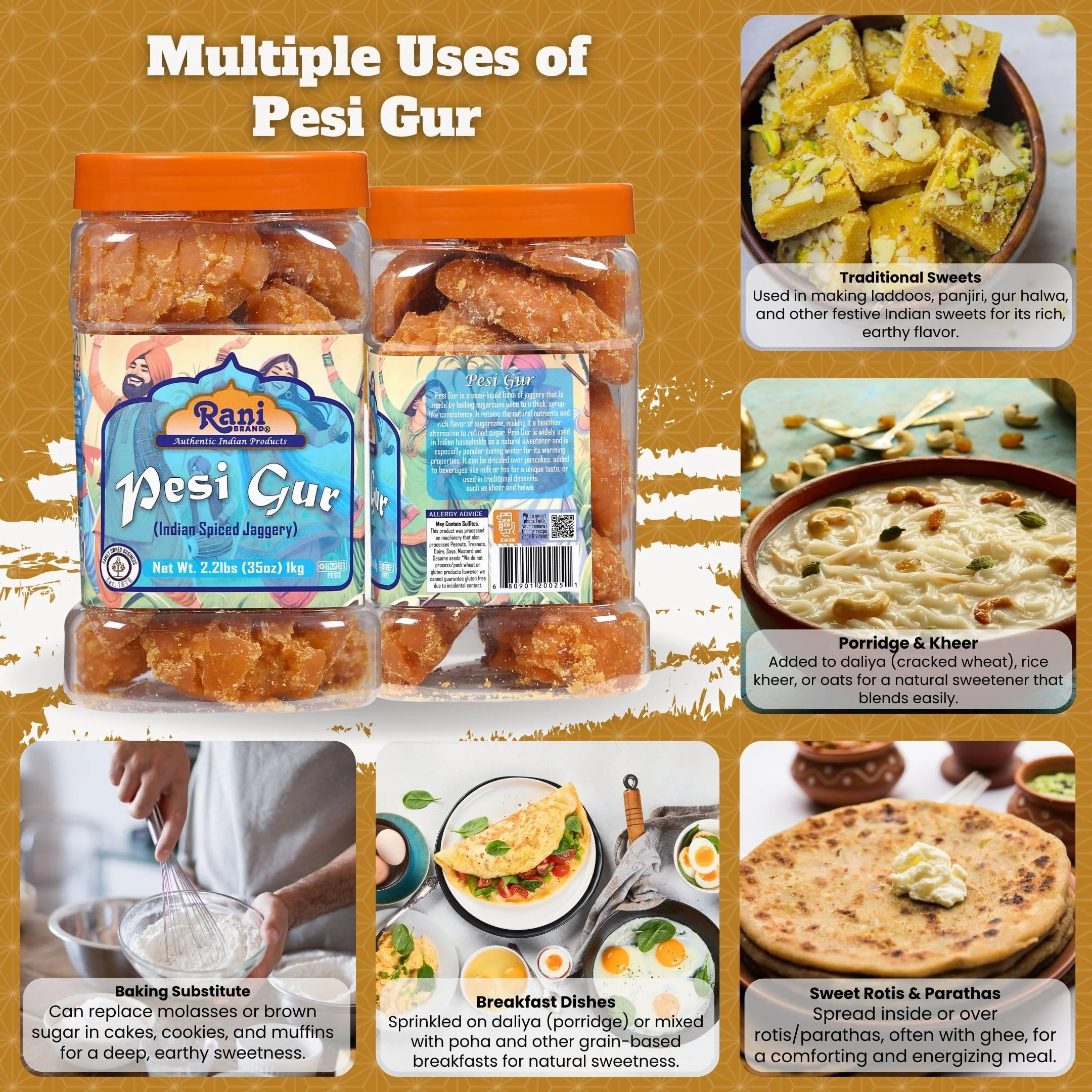 Rani Gur (Jaggery) {9 Sizes Available} - Image 12