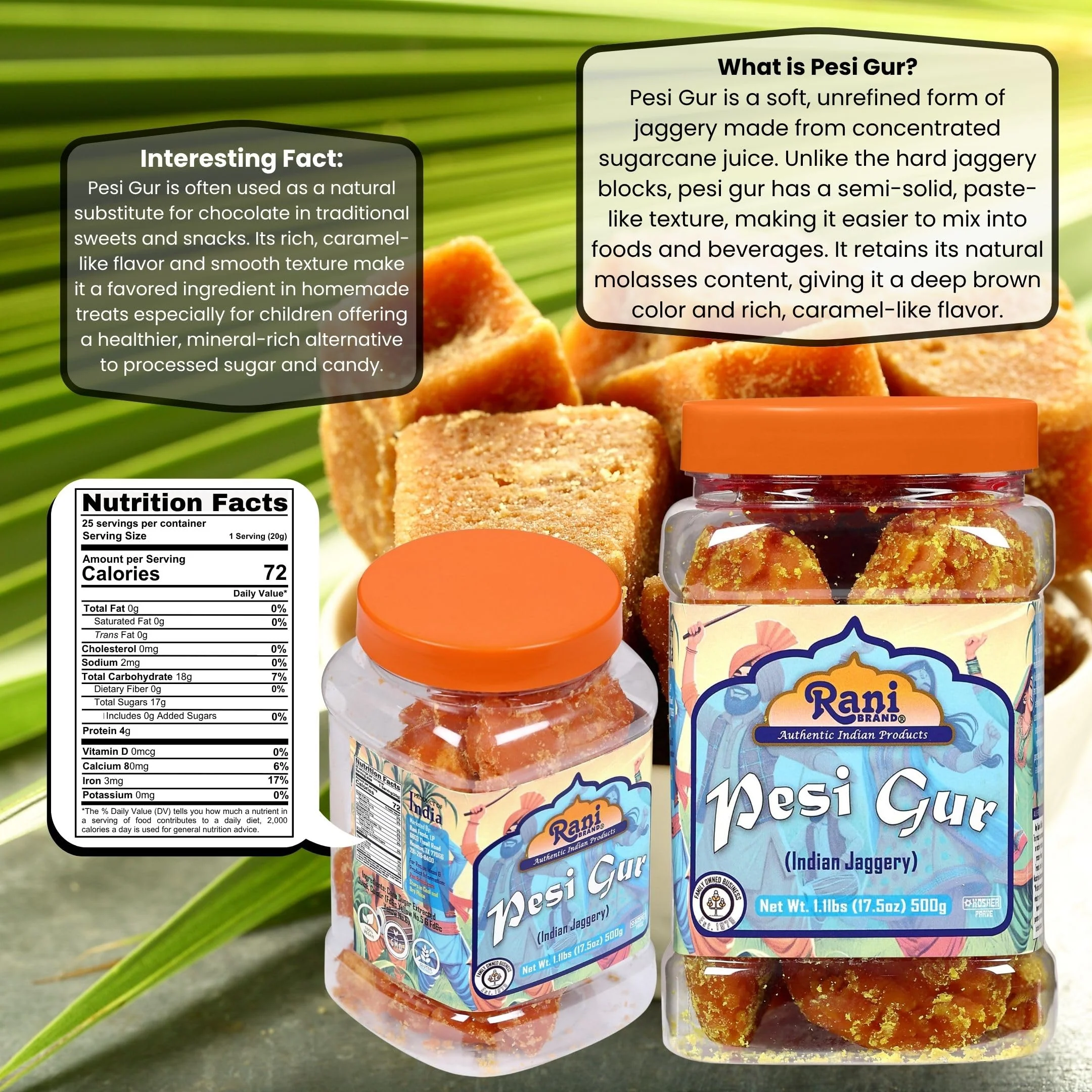 Rani Gur (Jaggery) {9 Sizes Available} - Image 3