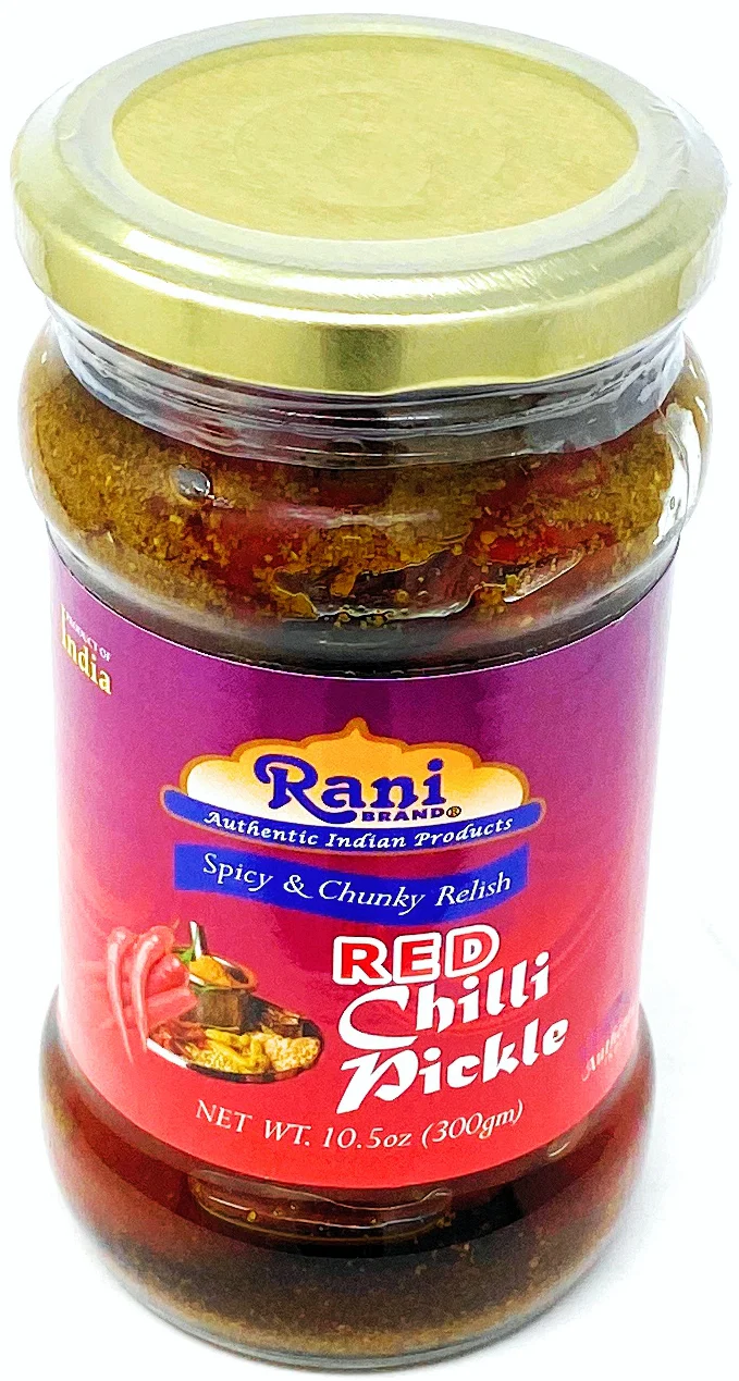 Rani Red Chilli Pickle Hot (Achar, Spicy Indian Relish) 10.5oz (300g) Glass Jar ~ Vegan | Gluten Free | NON-GMO | No Colors | Popular Indian Condiment, Indian Origin - Image 4