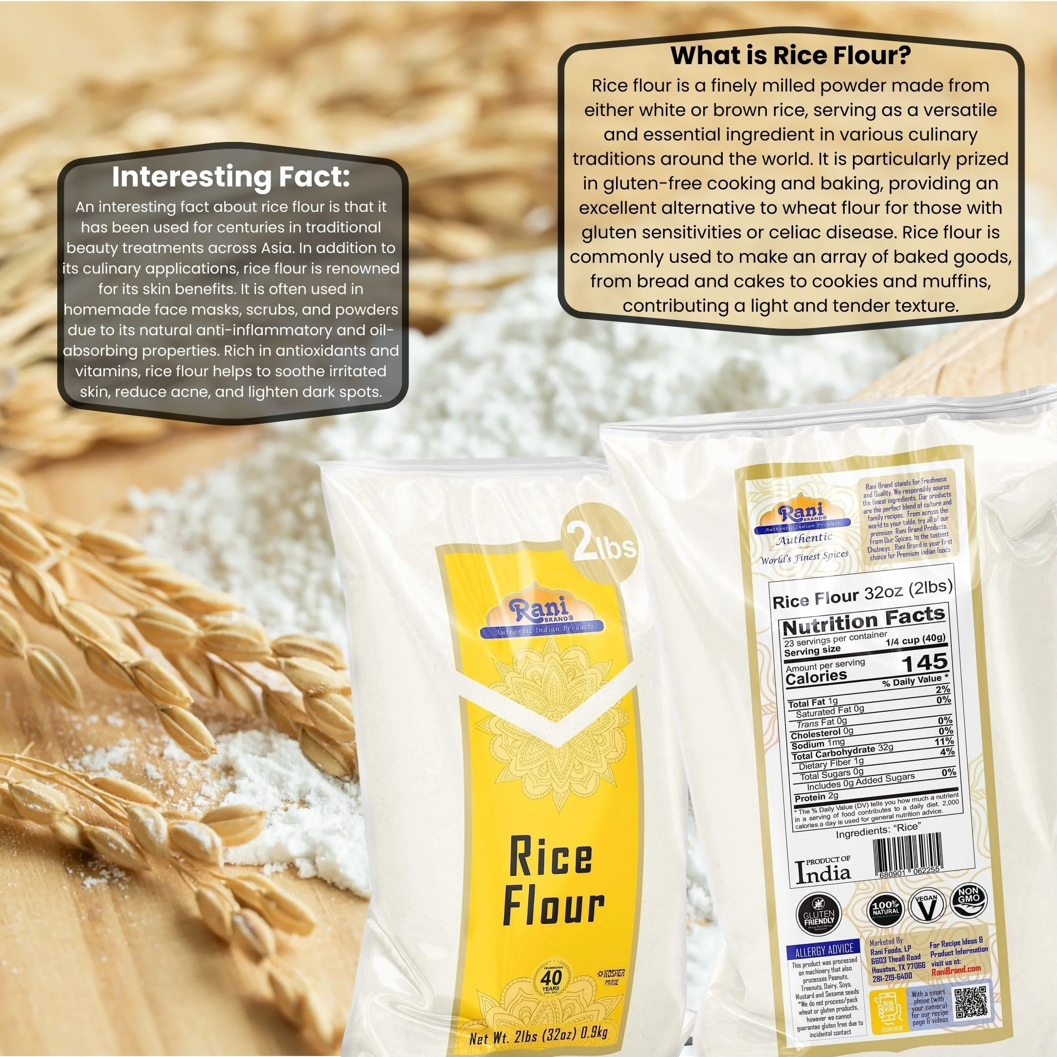 Rani Rice Flour - Poly {2 Sizes Available} - Image 3