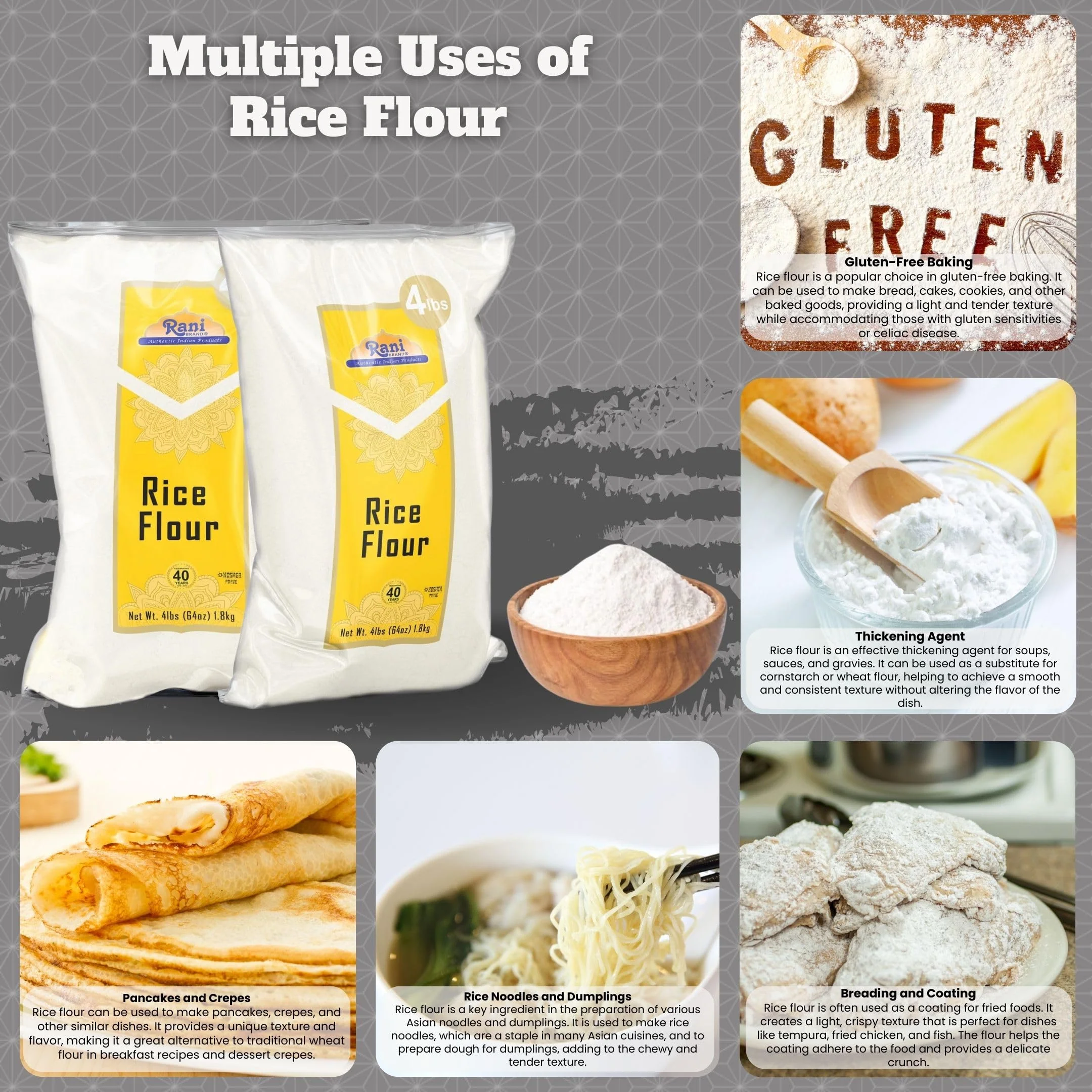 Rani Rice Flour - Poly {2 Sizes Available} - Image 8