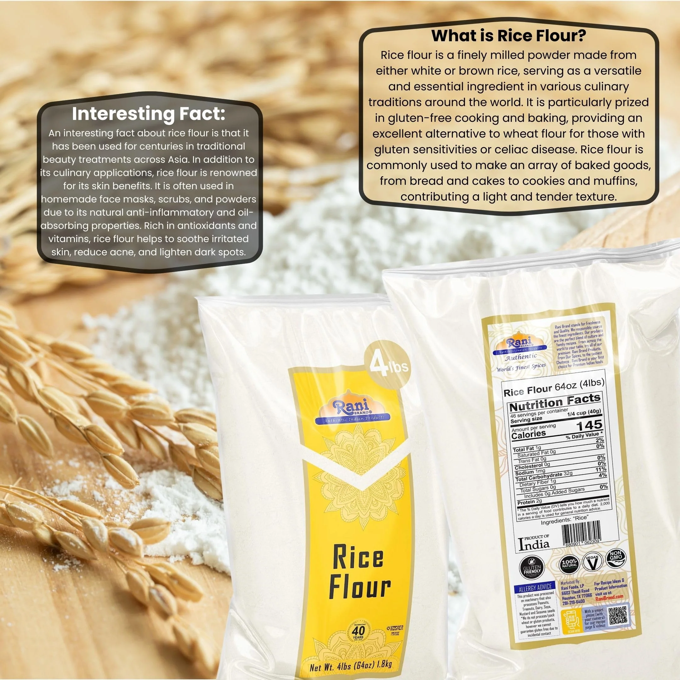 Rani Rice Flour - Poly {2 Sizes Available} - Image 9