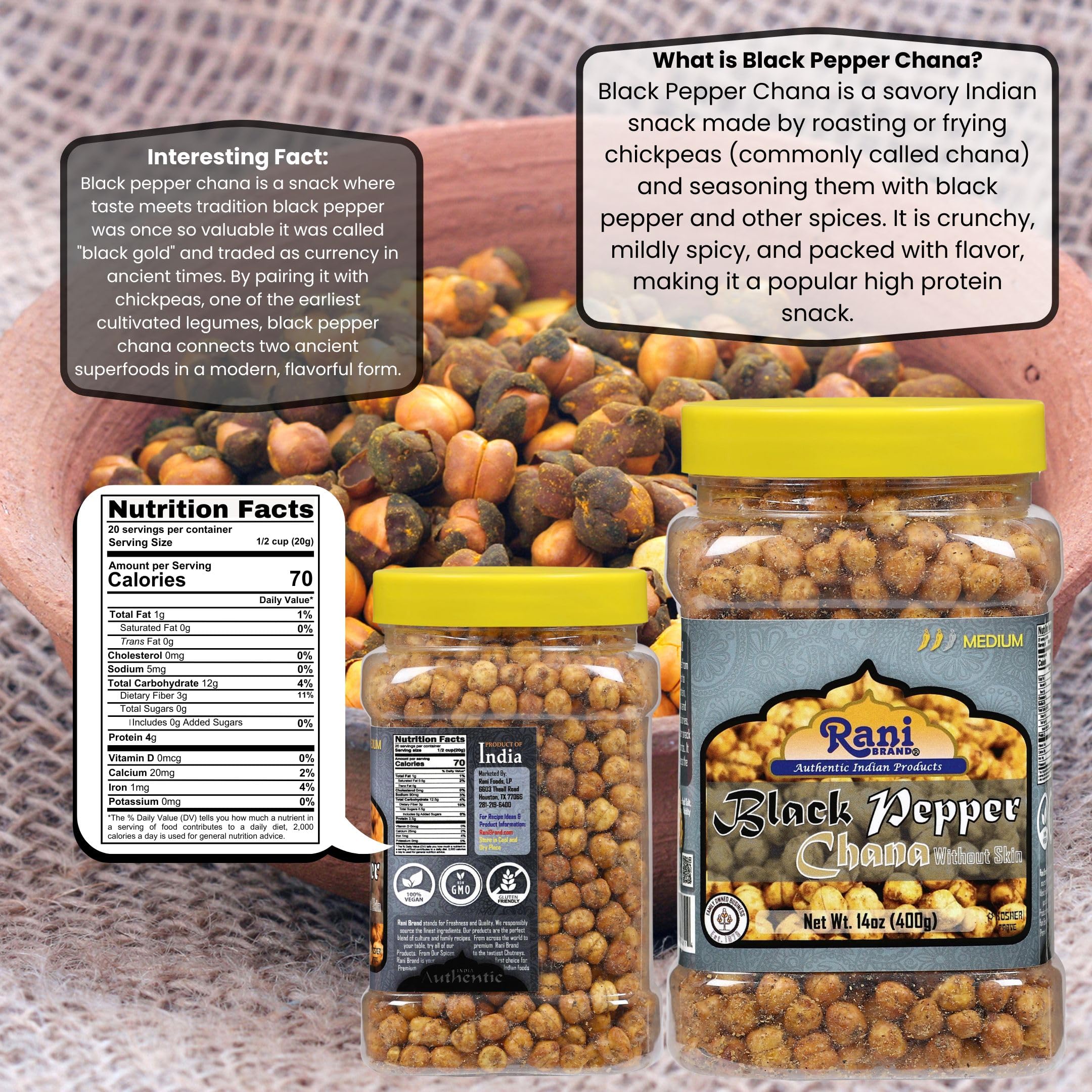 Rani Roasted Chana {7 Tasty Flavors} - Image 3