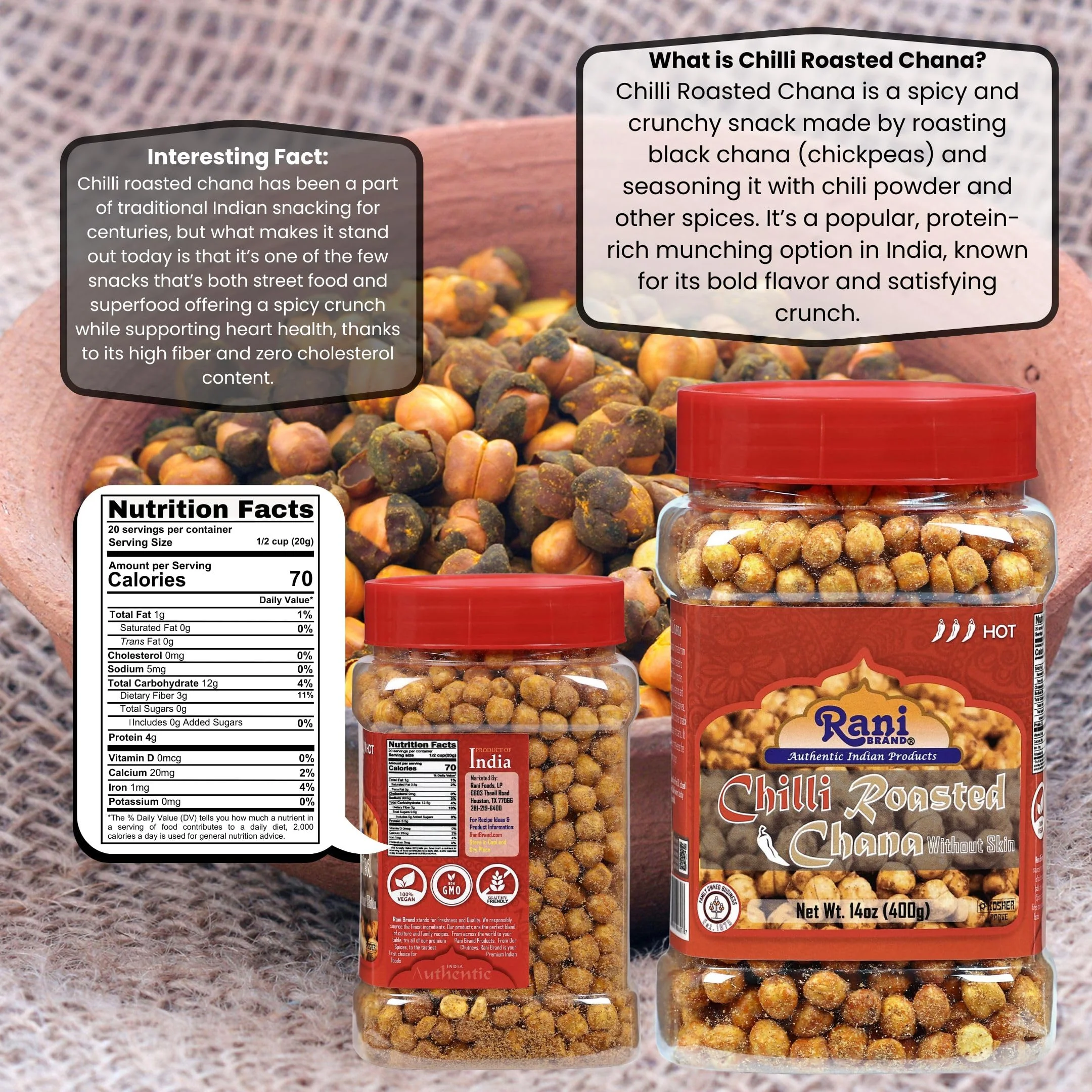 Rani Roasted Chana {7 Tasty Flavors} - Image 13