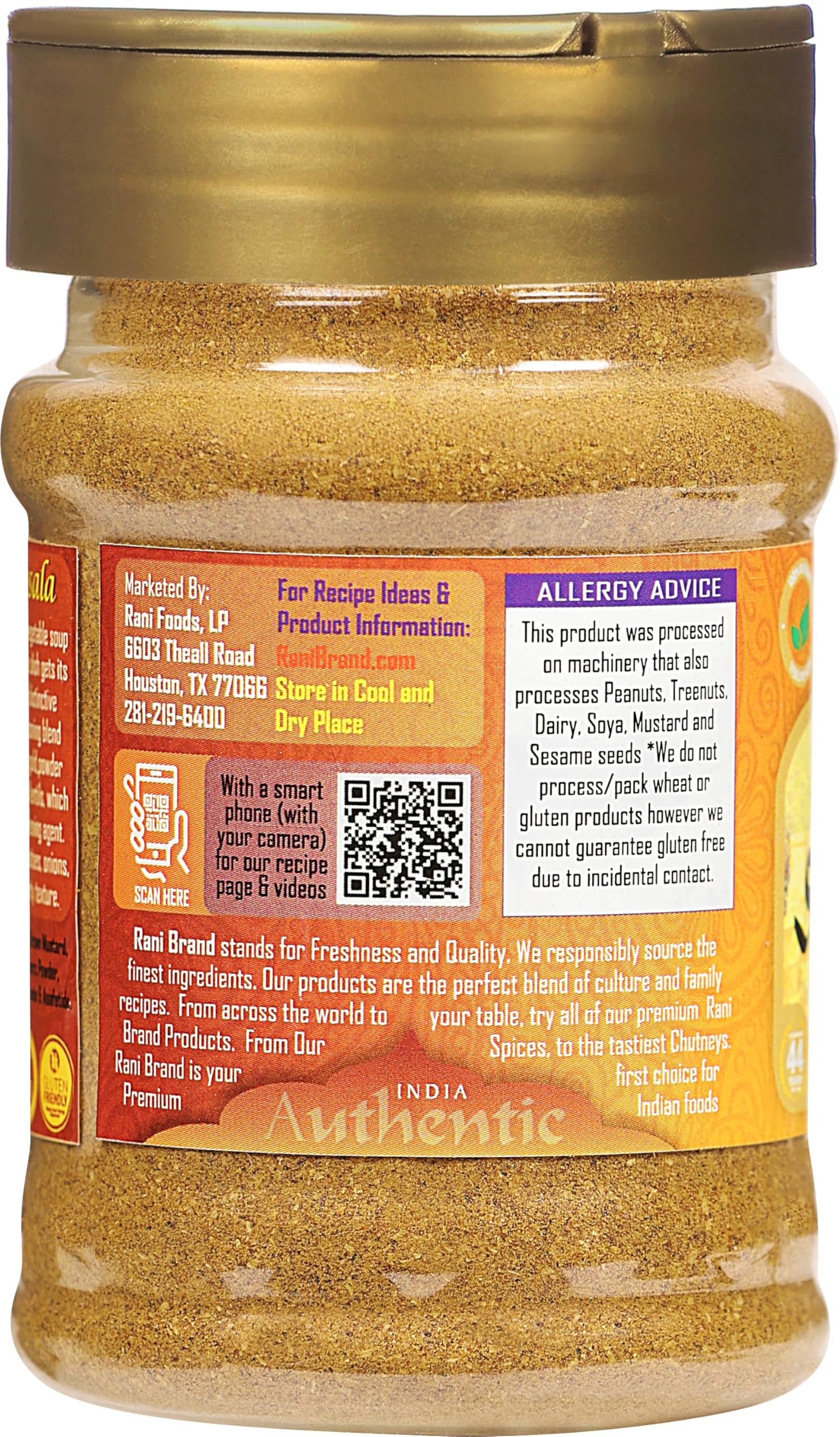 Rani Sambar Masala (Lentil Soup Spice Blend) 3oz (85g) PET Jar ~ Natural | Vegan | No Colors | Gluten Friendly | NON-GMO | Kosher | Indian Origin - Image 6