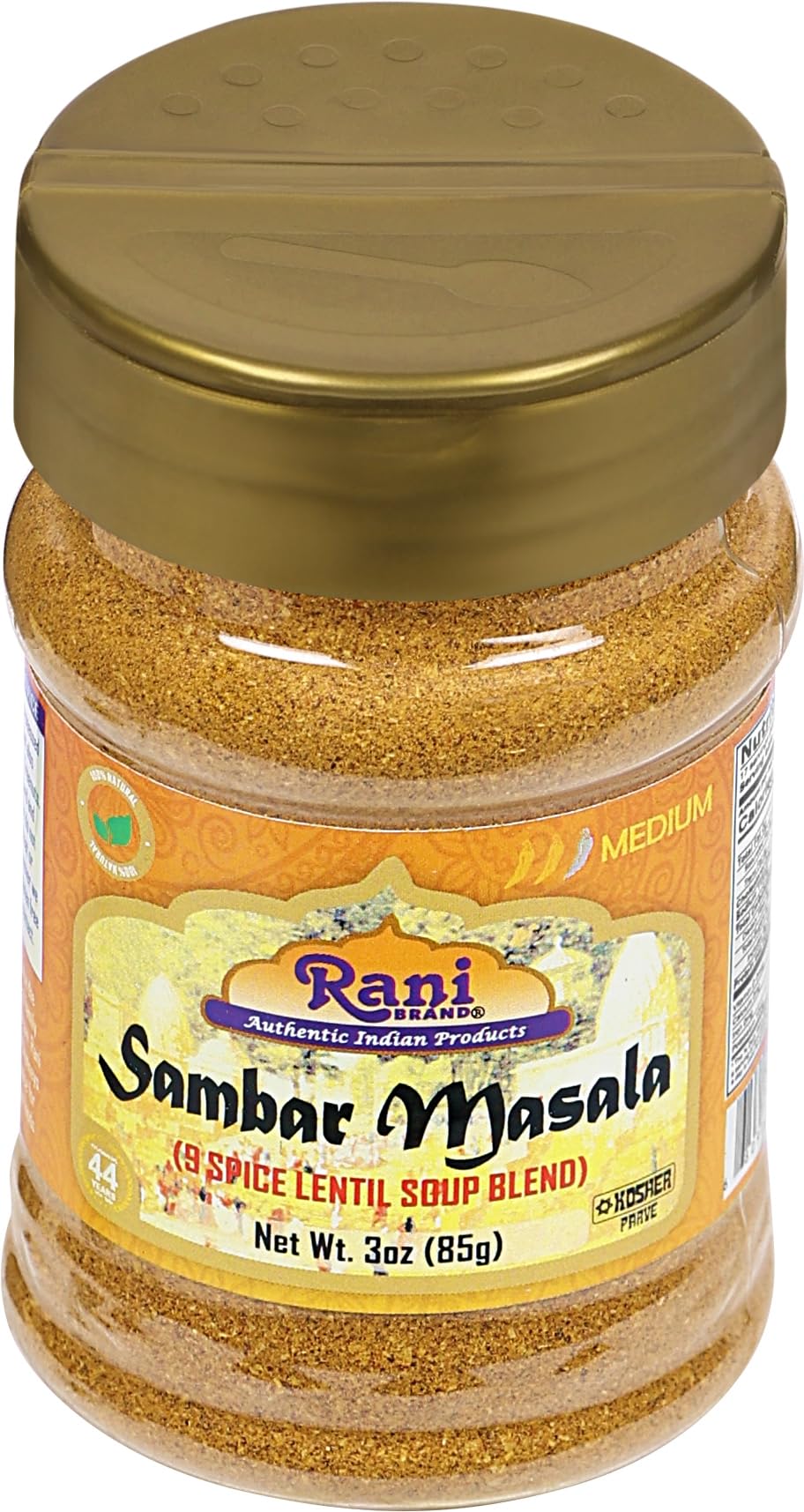 Rani Sambar Masala (Lentil Soup Spice Blend) 3oz (85g) PET Jar ~ Natural | Vegan | No Colors | Gluten Friendly | NON-GMO | Kosher | Indian Origin - Image 7